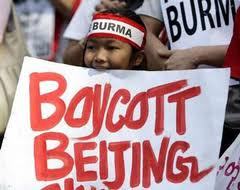 'Boycott Beijing' poster
