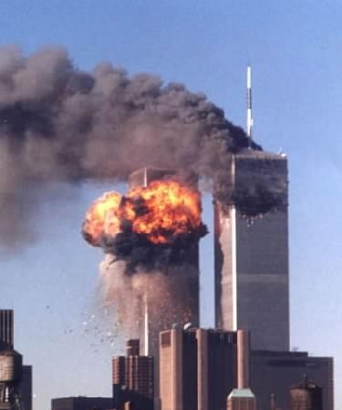 World Trade Centre on fire, 9/11