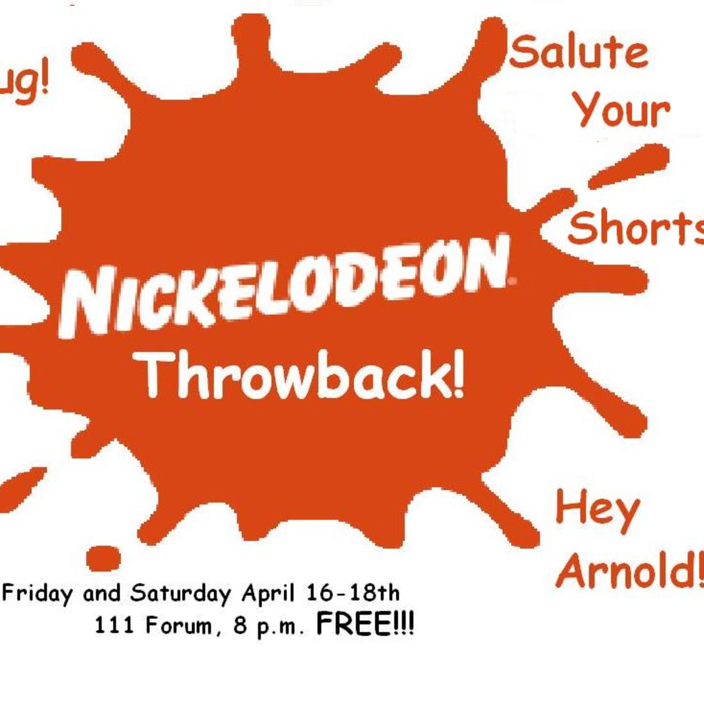 No Refund Theatre presents: "The Nickelodeon Throwback!"