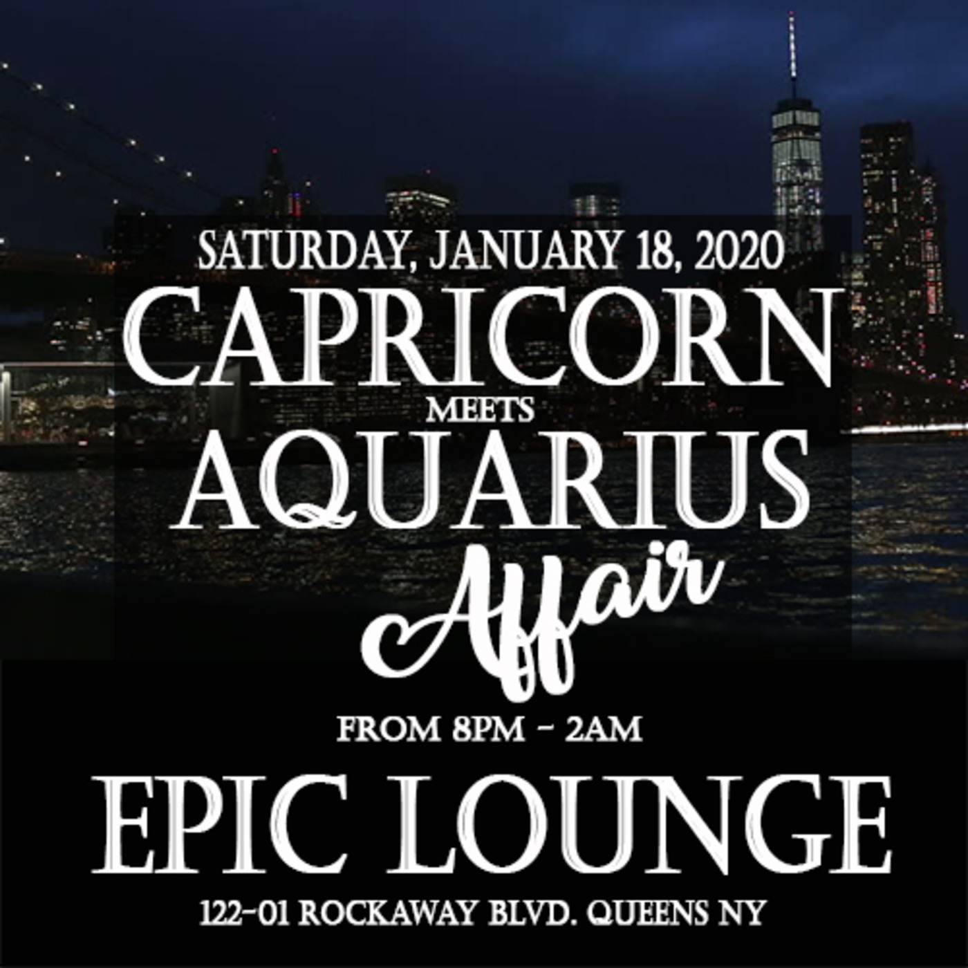 CAPRICORN MEETS AQUARIUS AFFAIR LIVE JUGGLIN 1/2020