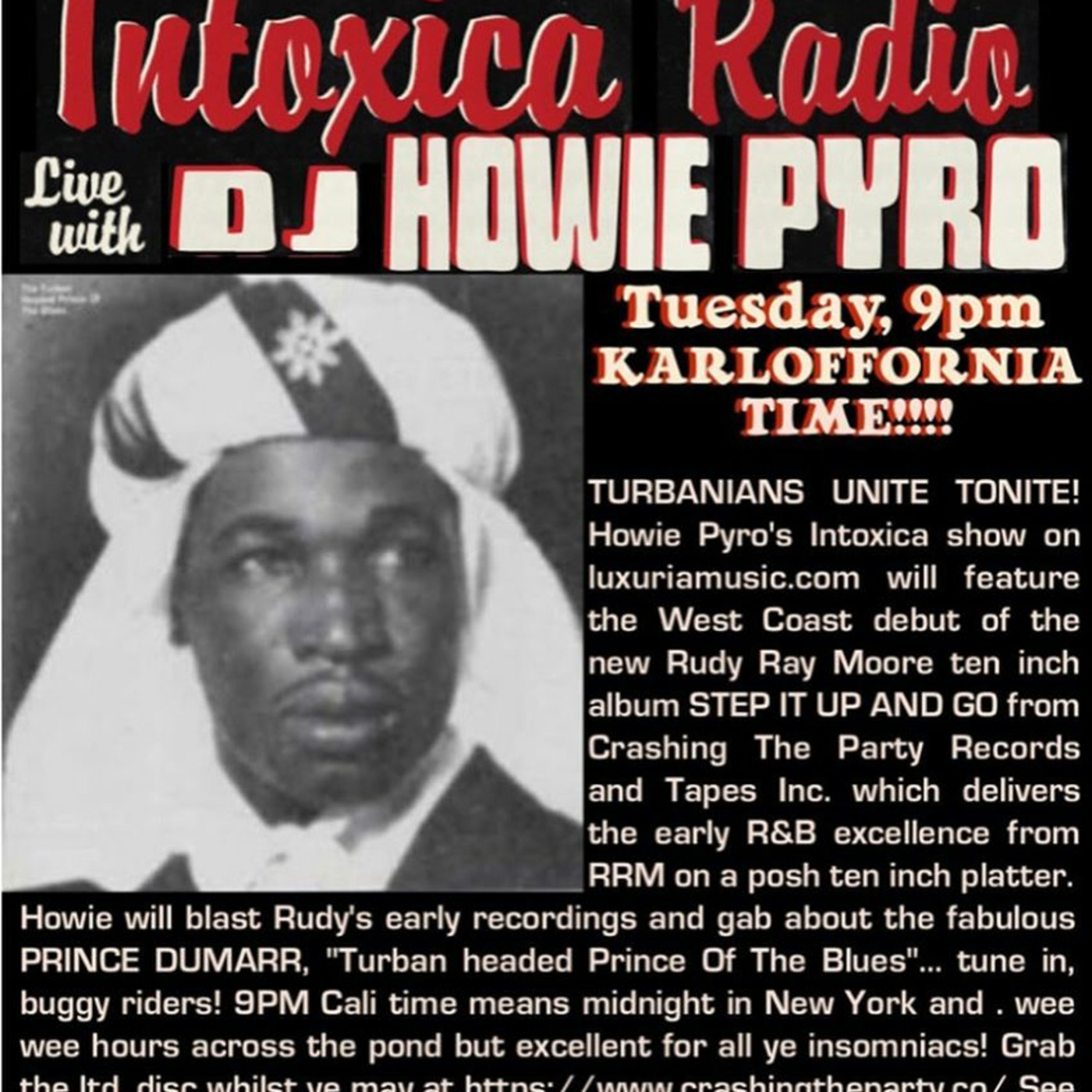 INTOXICA RADIO December 17, 2019 Rudy ray Moore record release! Remembering Roy Loney.