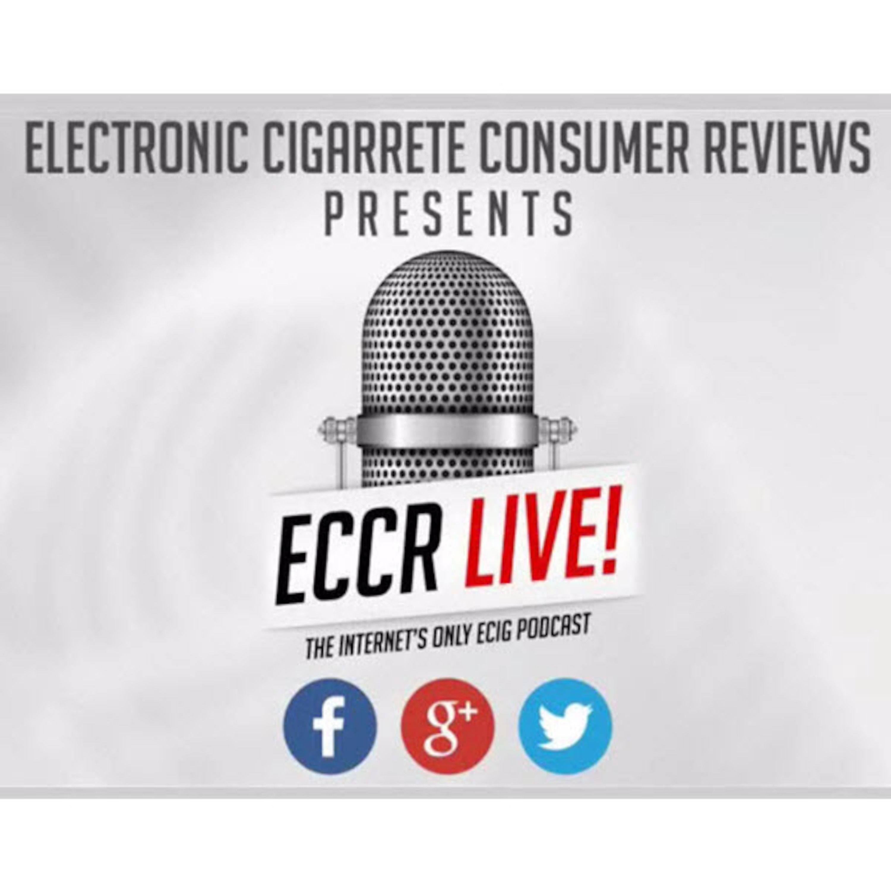 Introducing ECCR Live! Our new ecig news podcast episode artwork