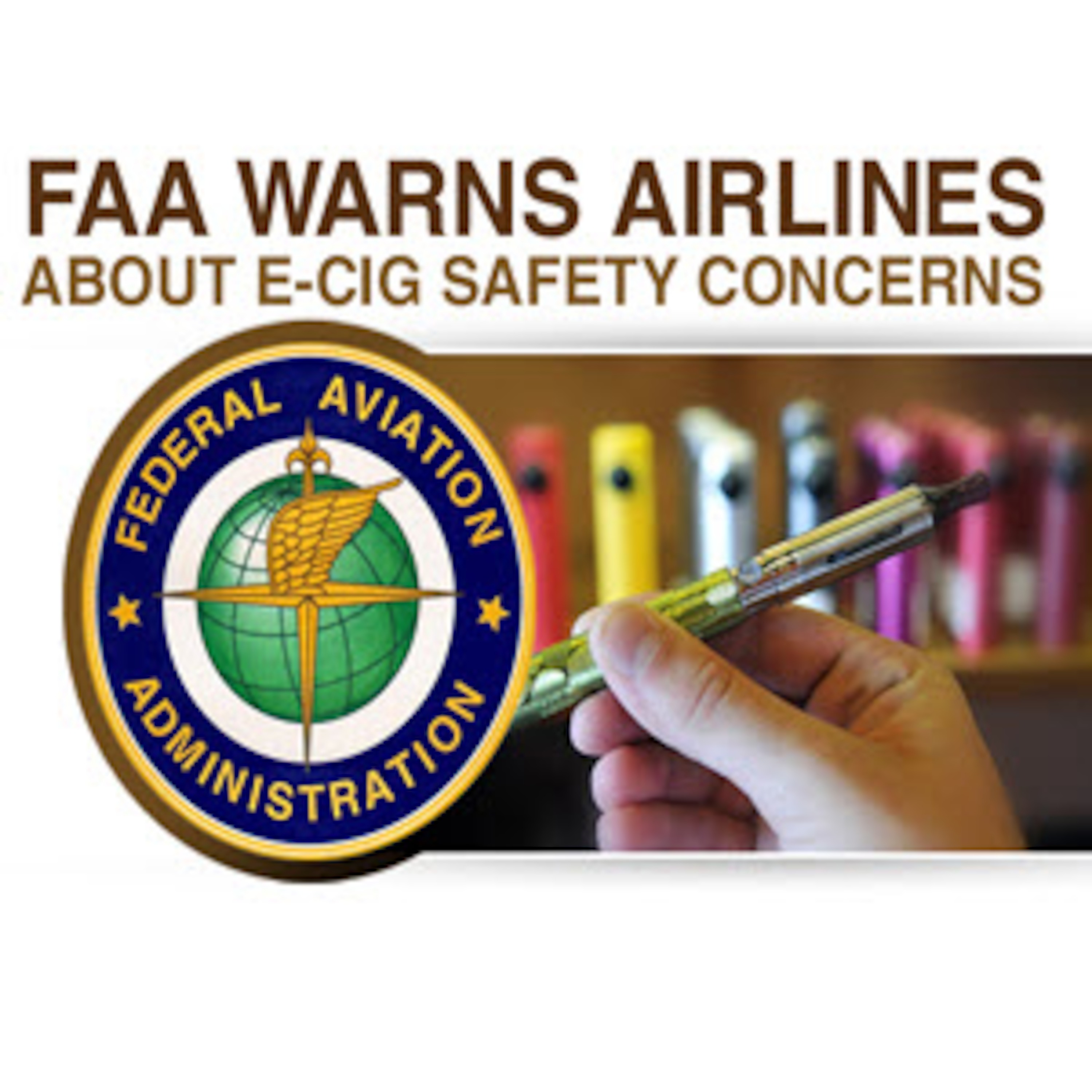 FAA Warns Airlines of eCig Dangers and Vaping on Planes - ECCR Live - eCig News Podcast - Episode #3 episode artwork