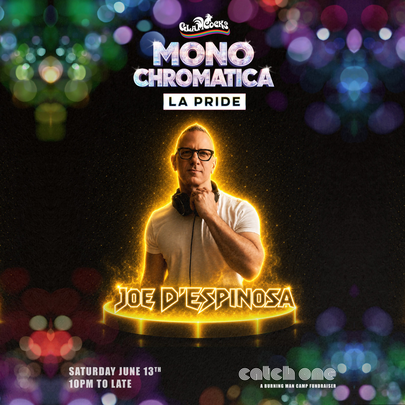 Episode 15: Mono Chromatica . GlamCocks . Catch One . Los Angeles Pride . June 2026 episode artwork