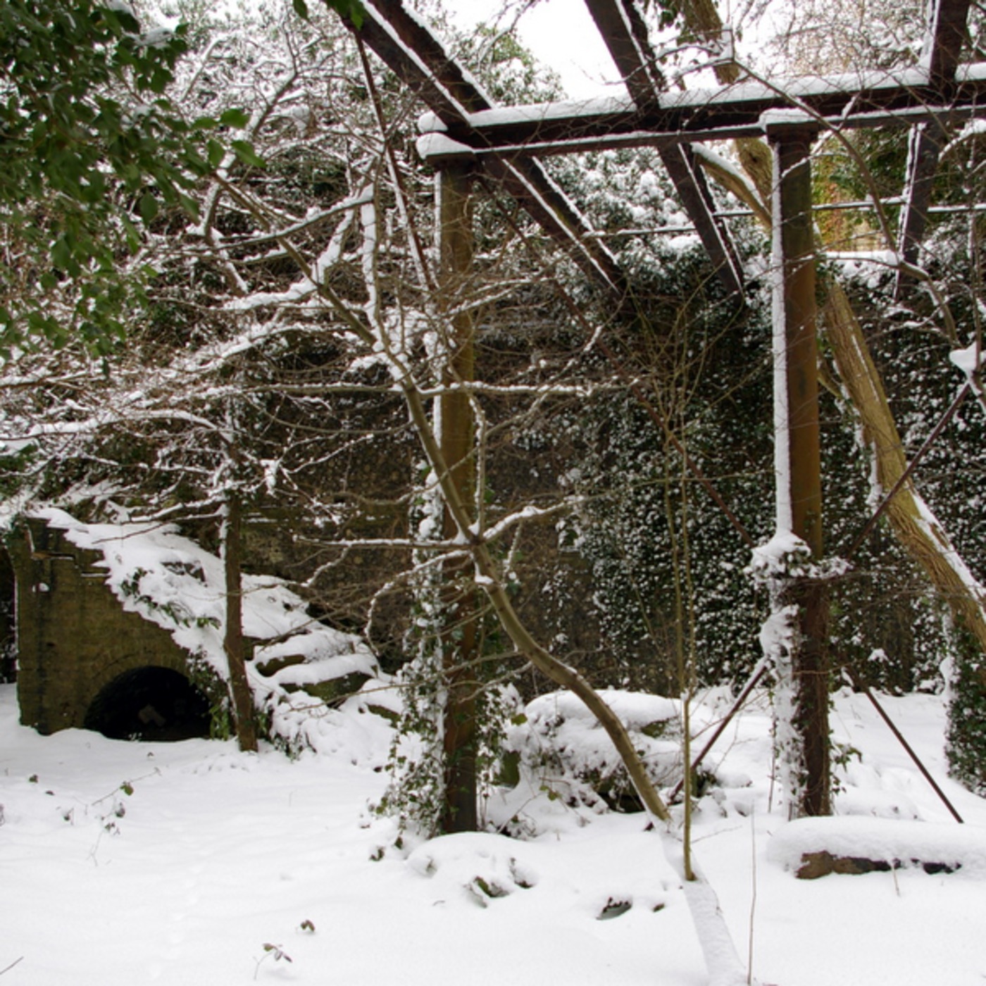 The Moats of Dead Man's Island in Winter, Western Heights, Dover, UK