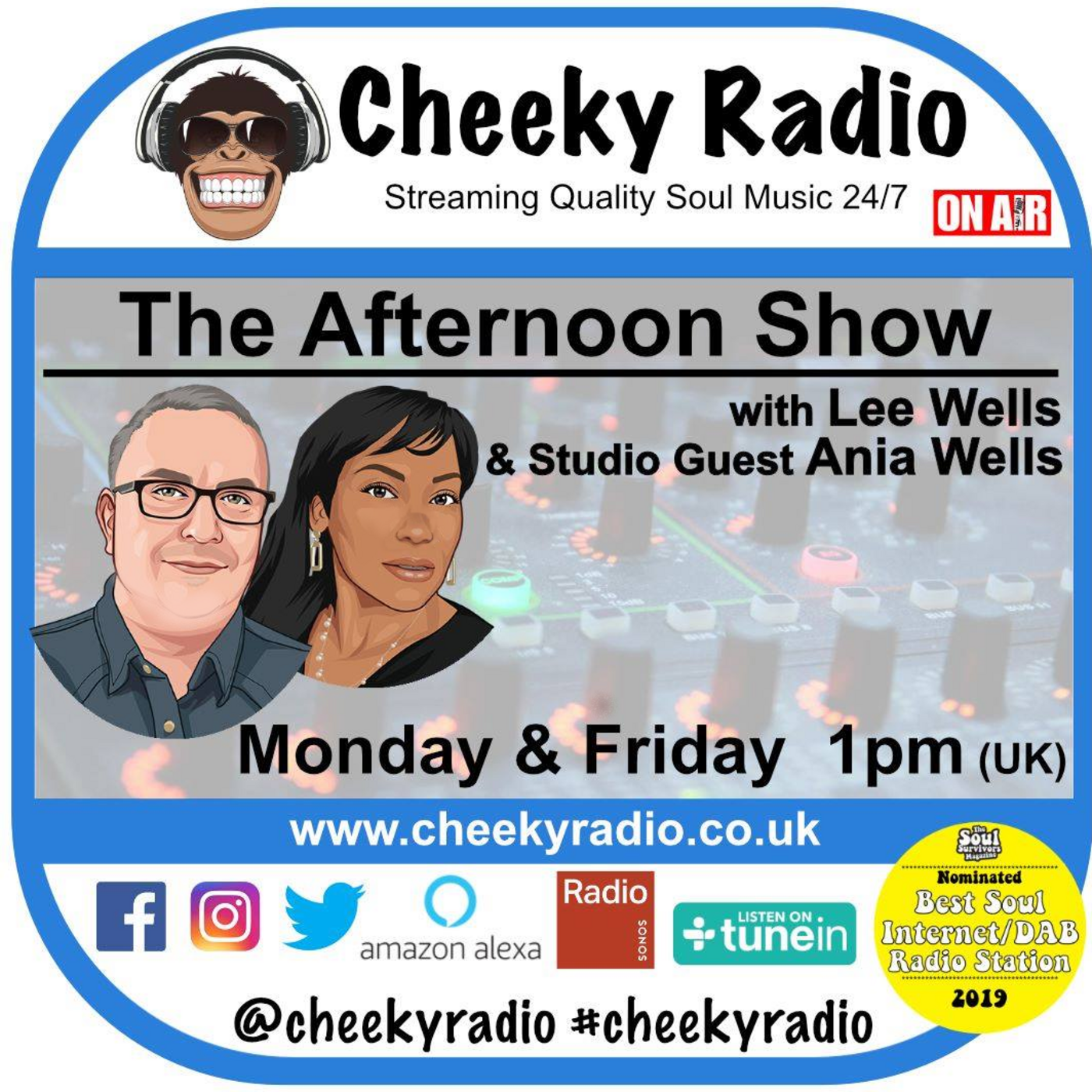 Lee Wells Soul Show  Podcast Cheeky Radio UK