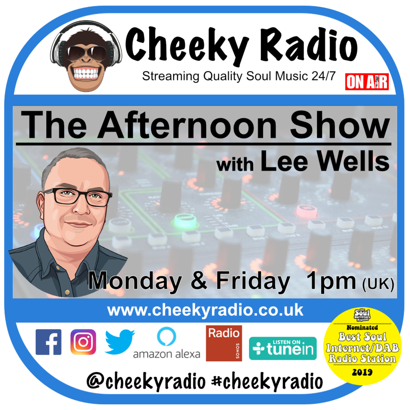 Lee Wells Soul Show  Podcast Cheeky Radio UK