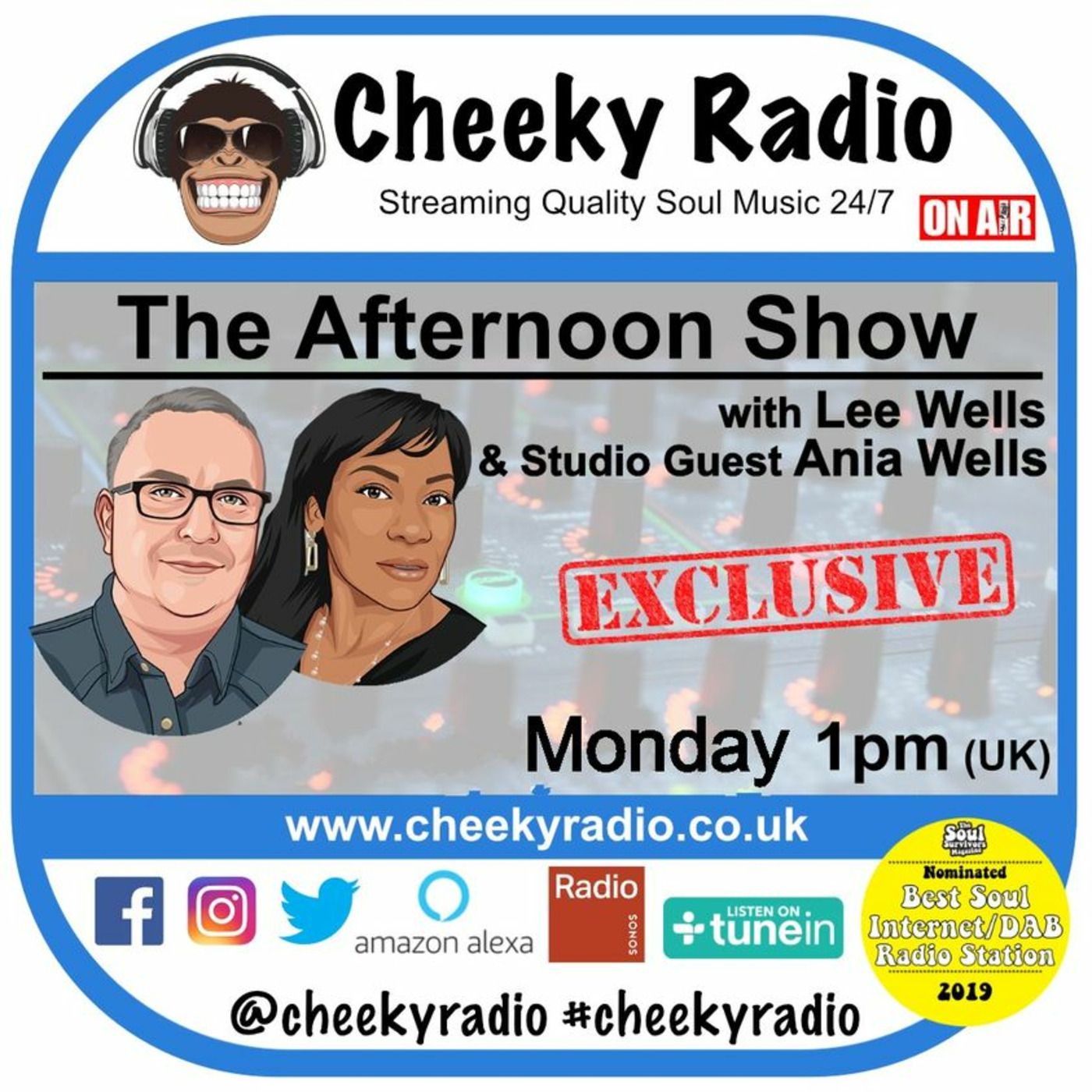 Lee Wells Soul Show  Podcast Cheeky Radio UK