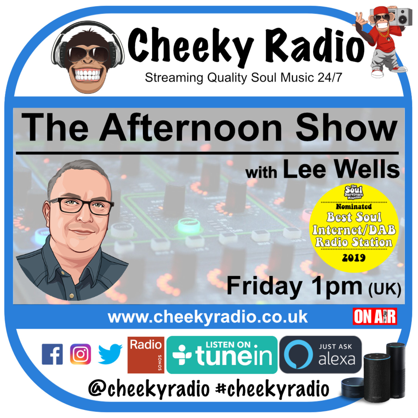 Lee Wells Soul Show  Podcast Cheeky Radio UK