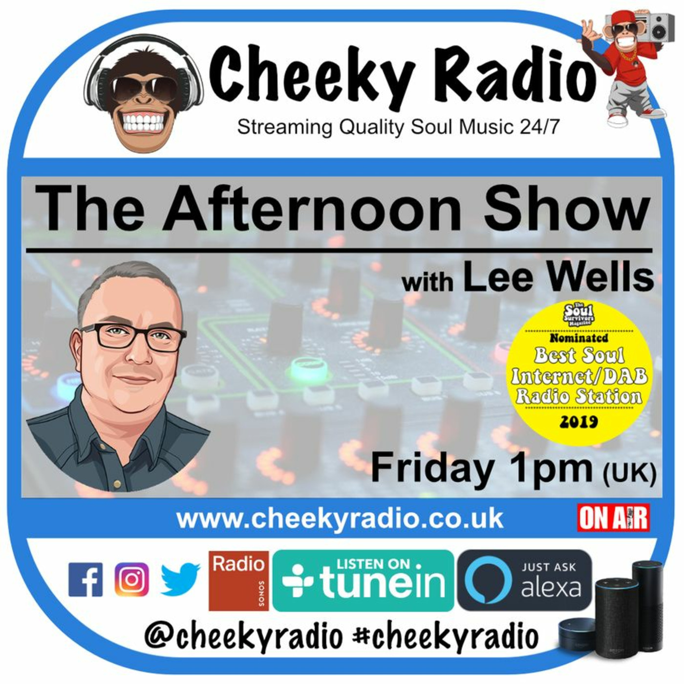 Lee Wells Soul Show  Podcast Cheeky Radio UK