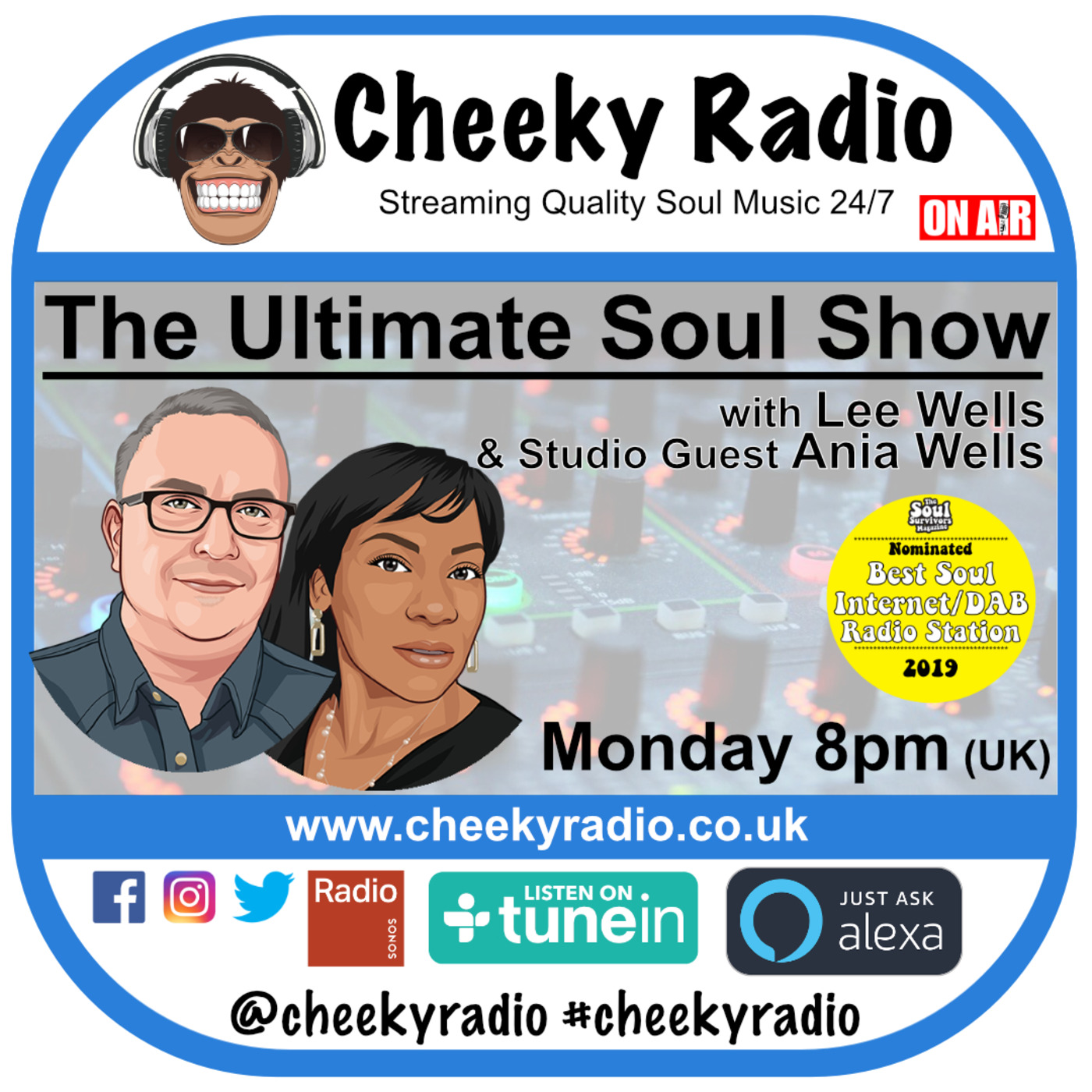 Lee Wells Soul Show  Podcast Cheeky Radio UK