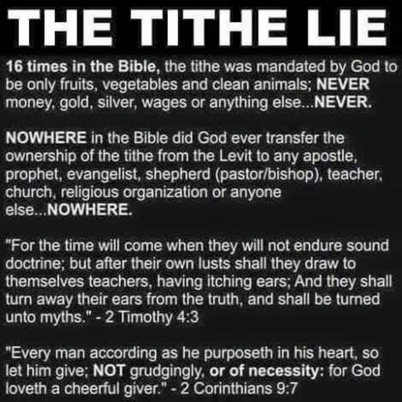 THE TITHE LIE BUT I SAY THE TITHE AND OFFERINGS TRUTH episode artwork