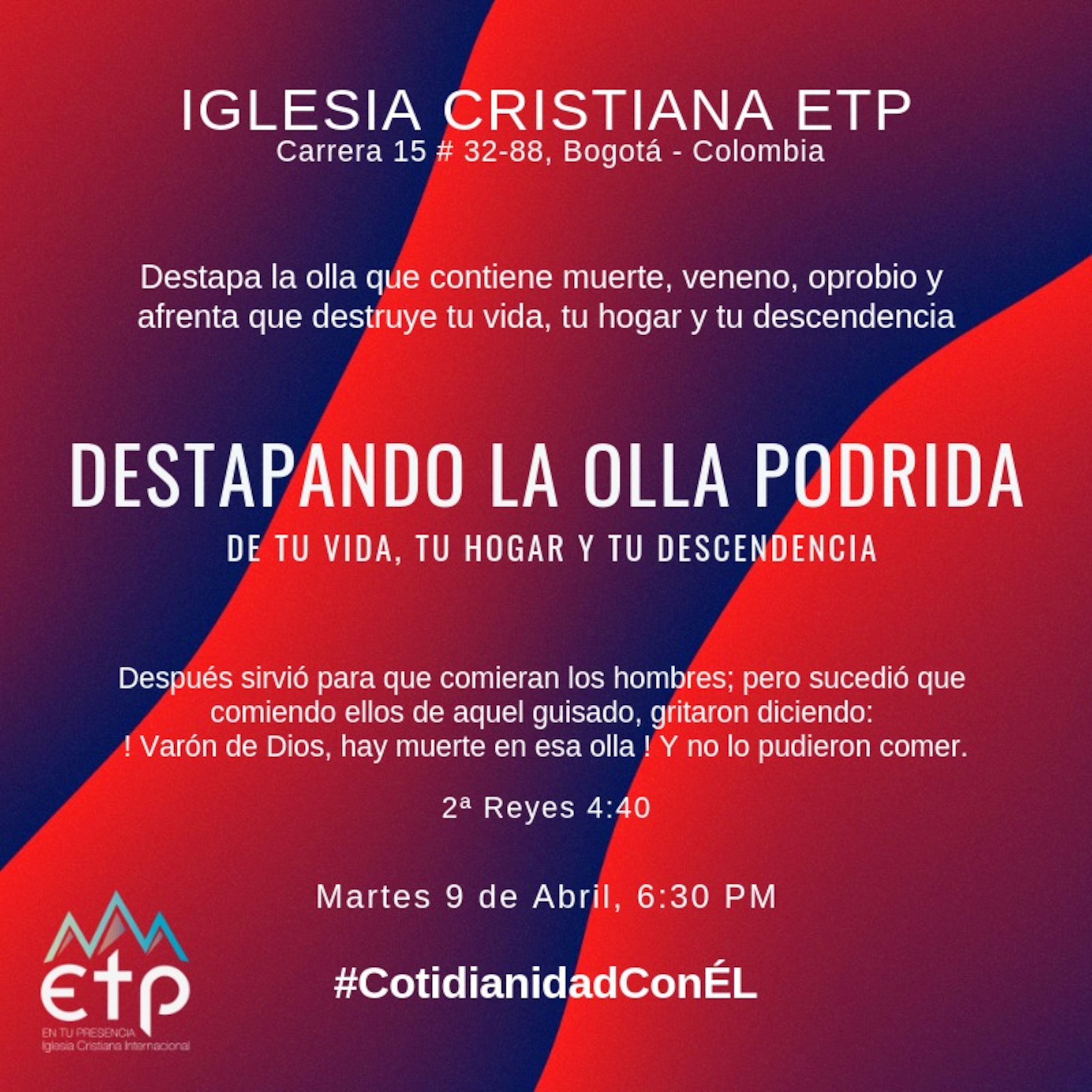 Charlas Pastor Luis Salas, Iglesia ETP