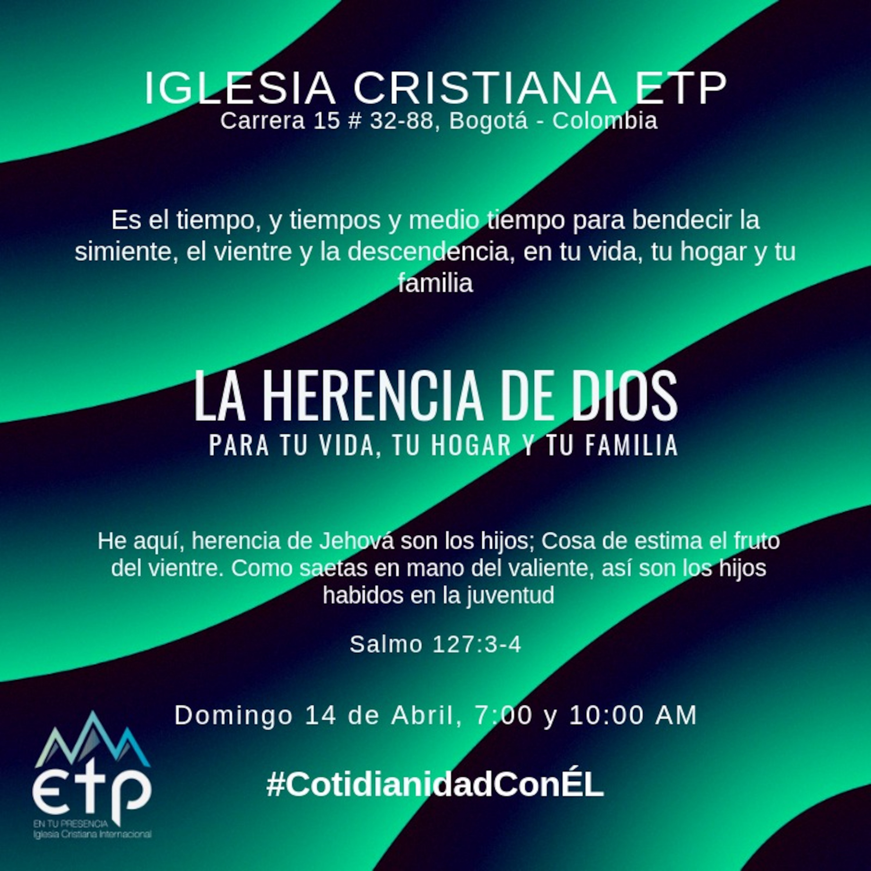 Charlas Pastor Luis Salas, Iglesia ETP