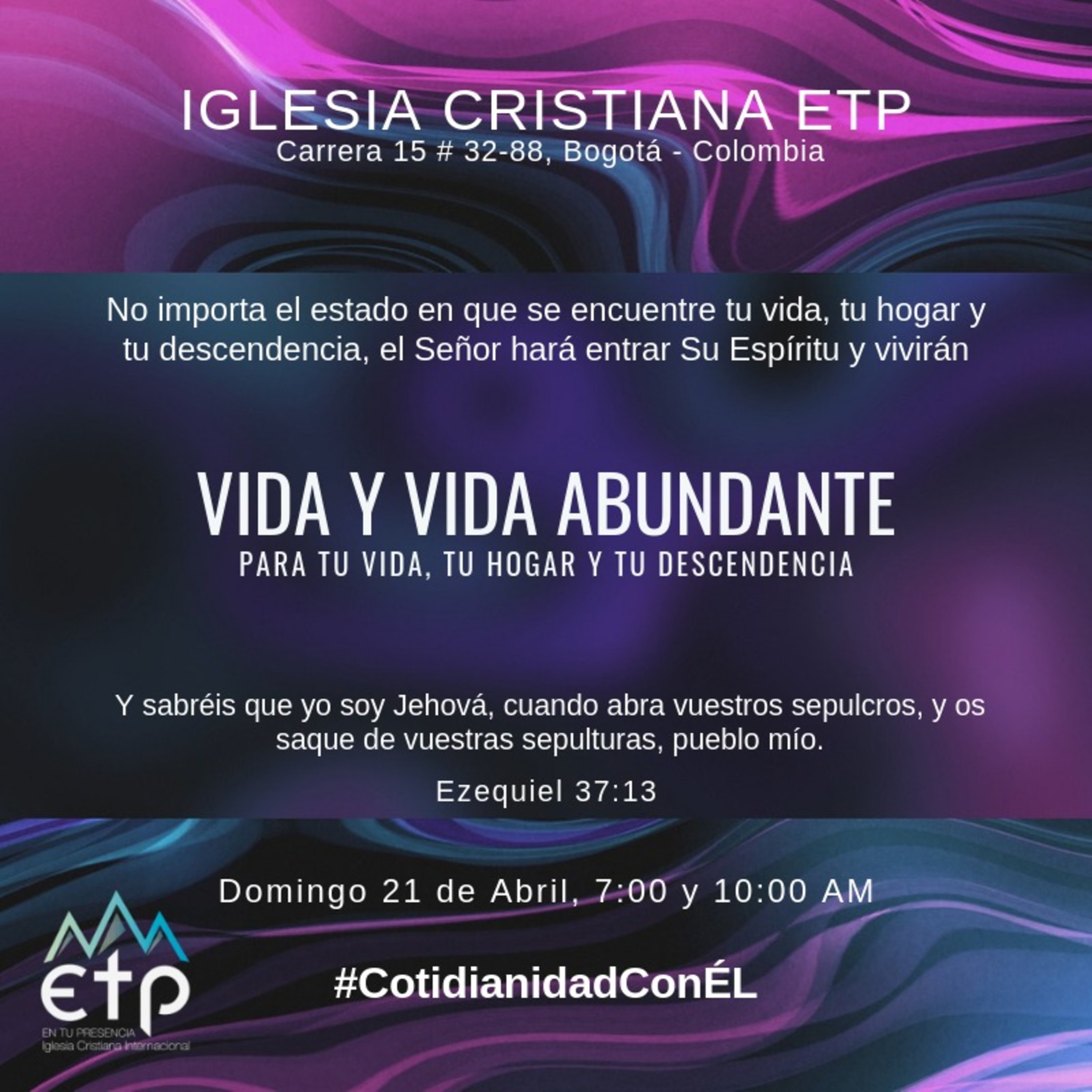 Charlas Pastor Luis Salas, Iglesia ETP