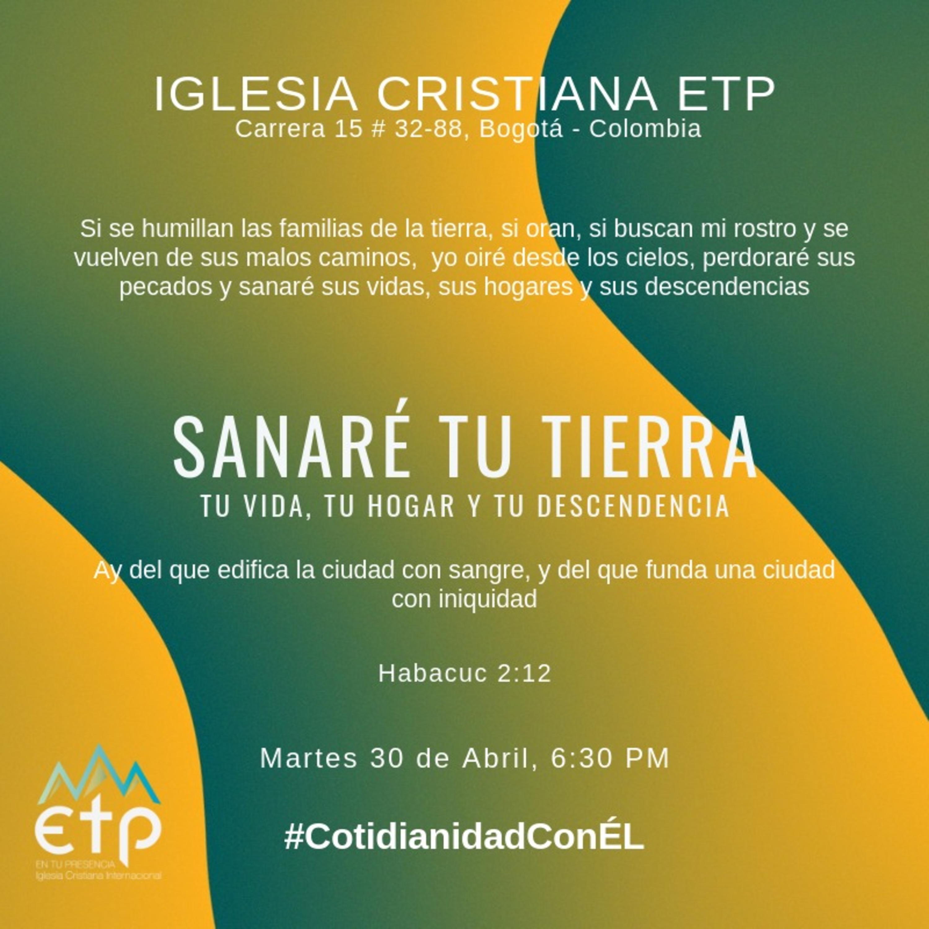 Charlas Pastor Luis Salas, Iglesia ETP