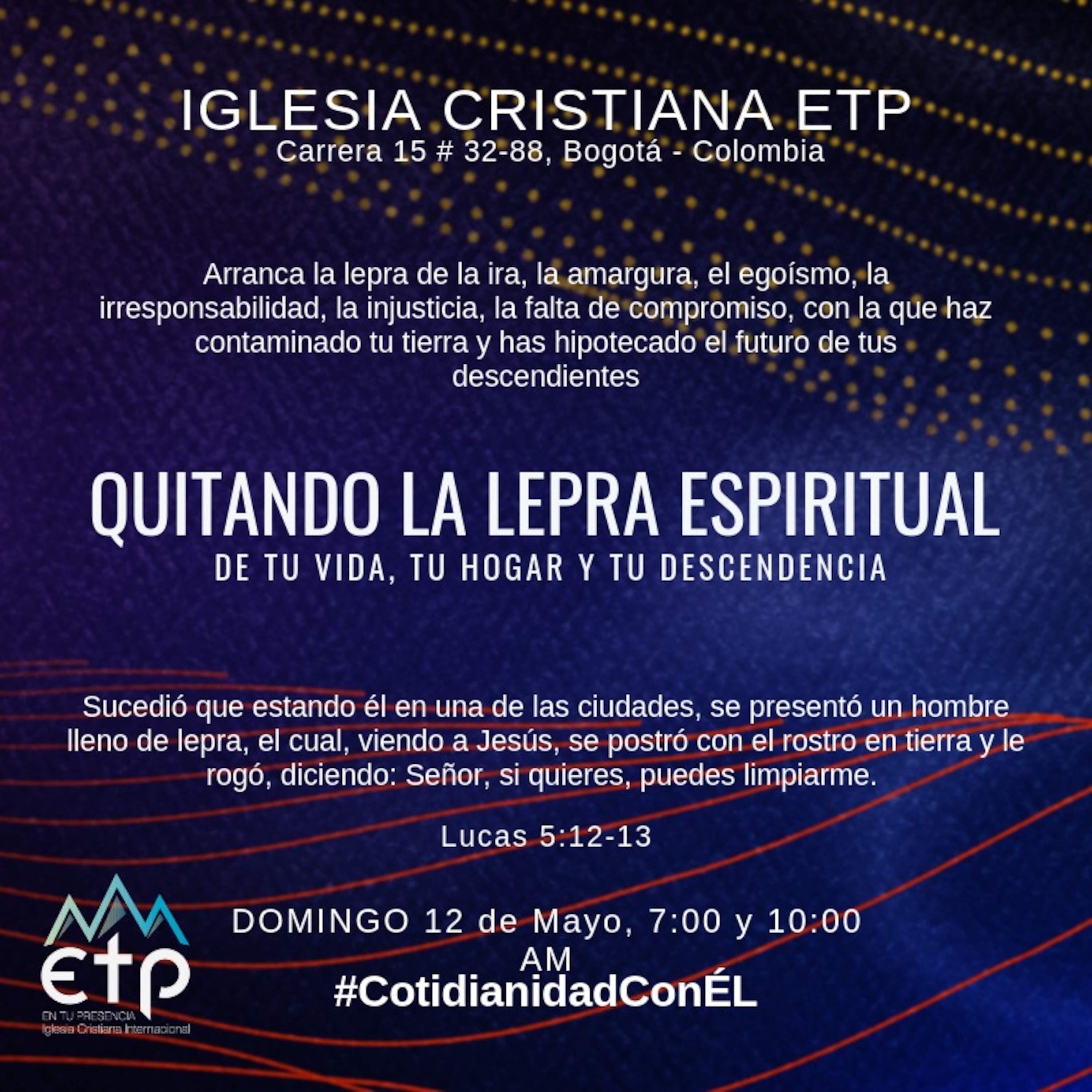 Charlas Pastor Luis Salas, Iglesia ETP