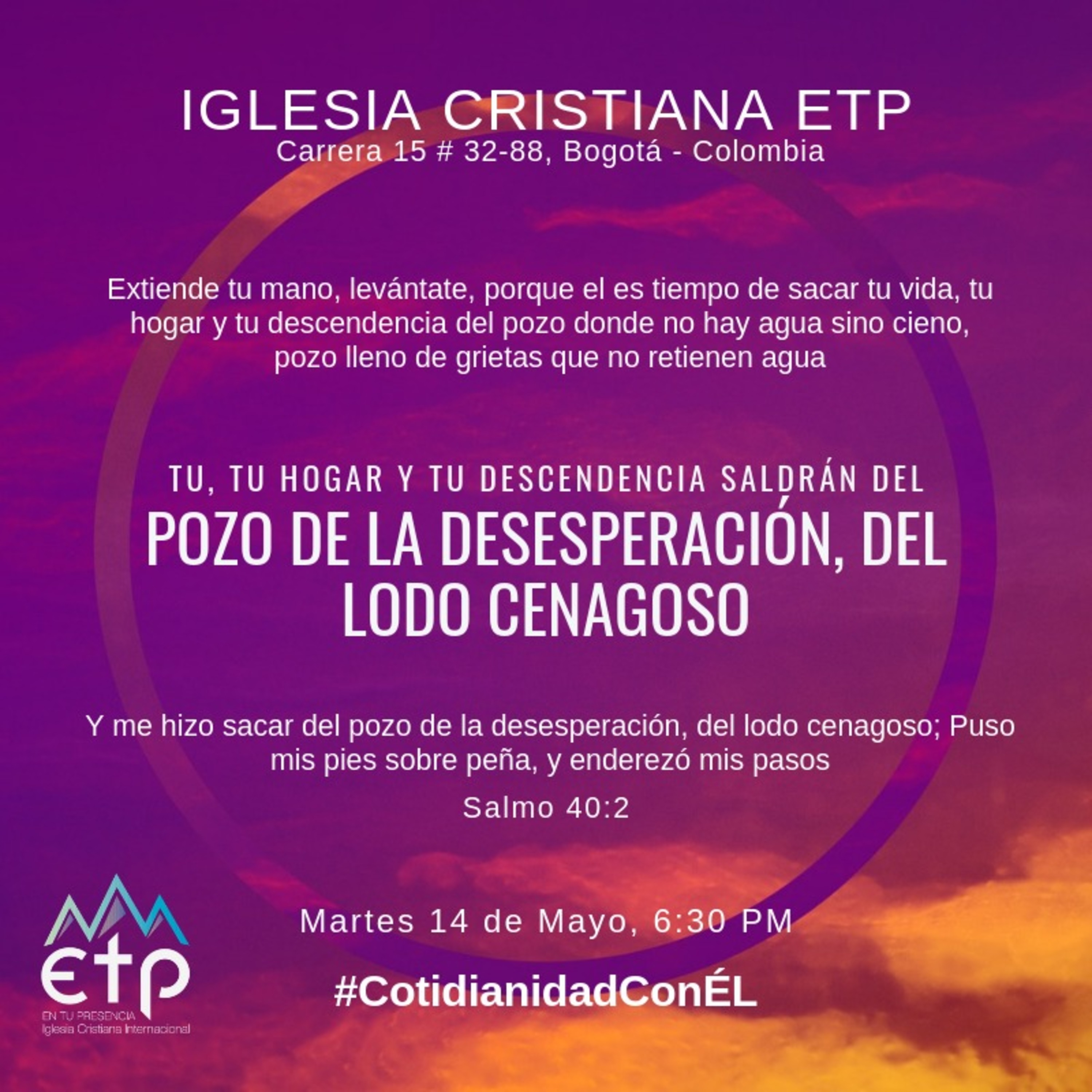 Charlas Pastor Luis Salas, Iglesia ETP