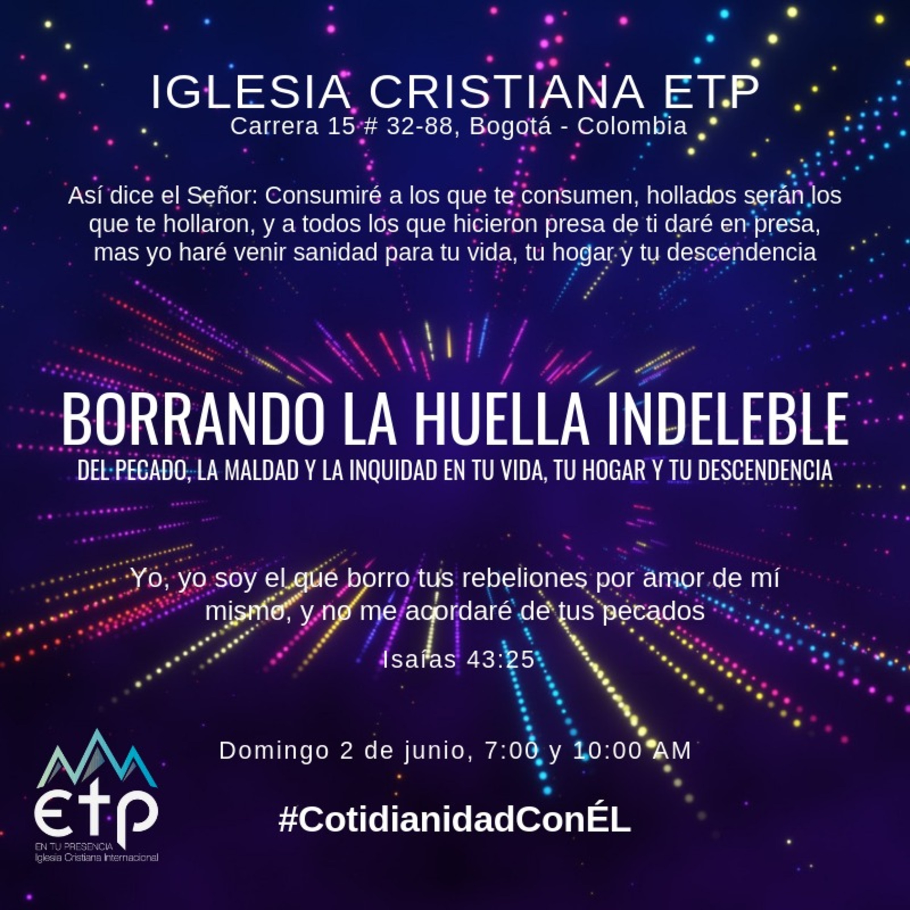 Charlas Pastor Luis Salas, Iglesia ETP