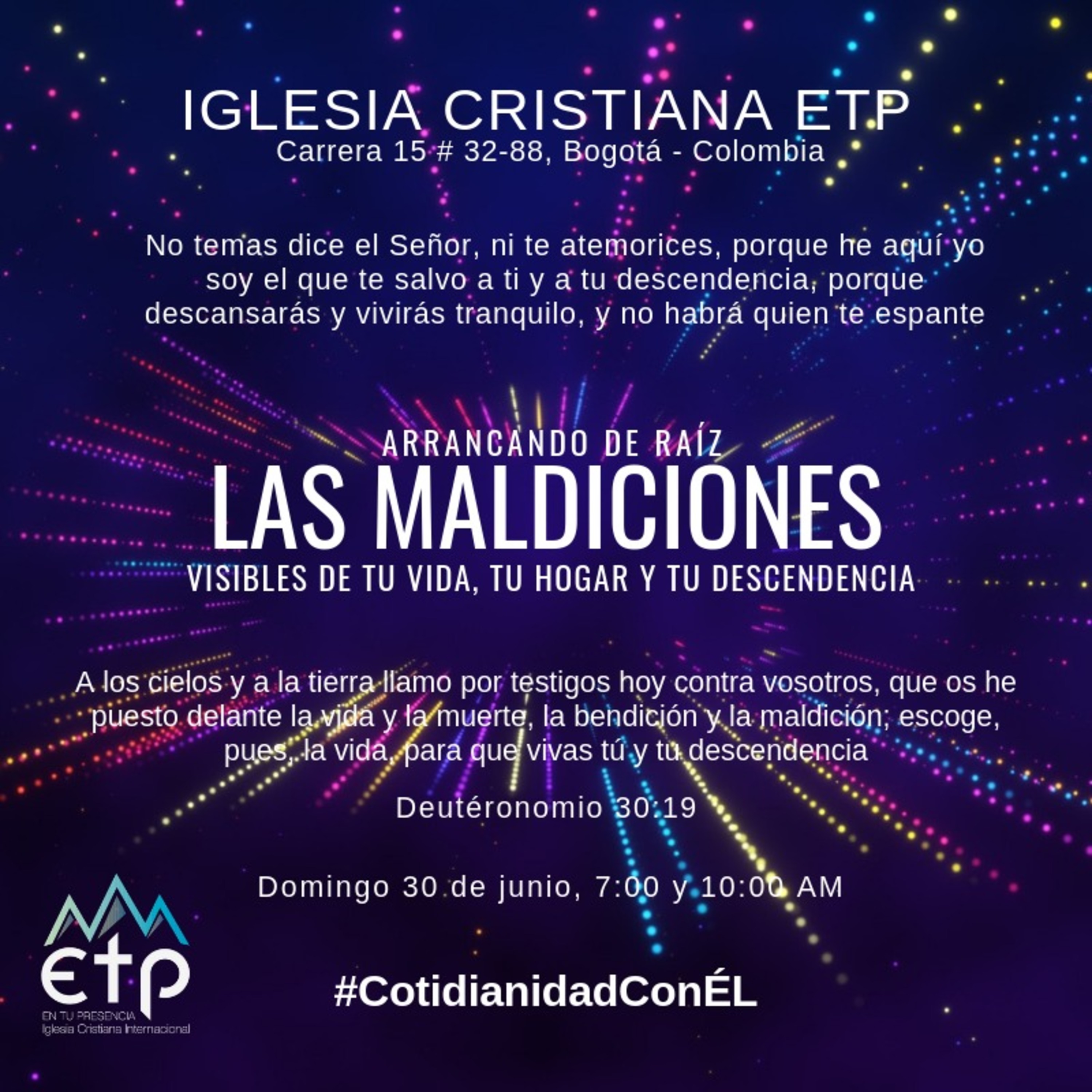 Charlas Pastor Luis Salas, Iglesia ETP