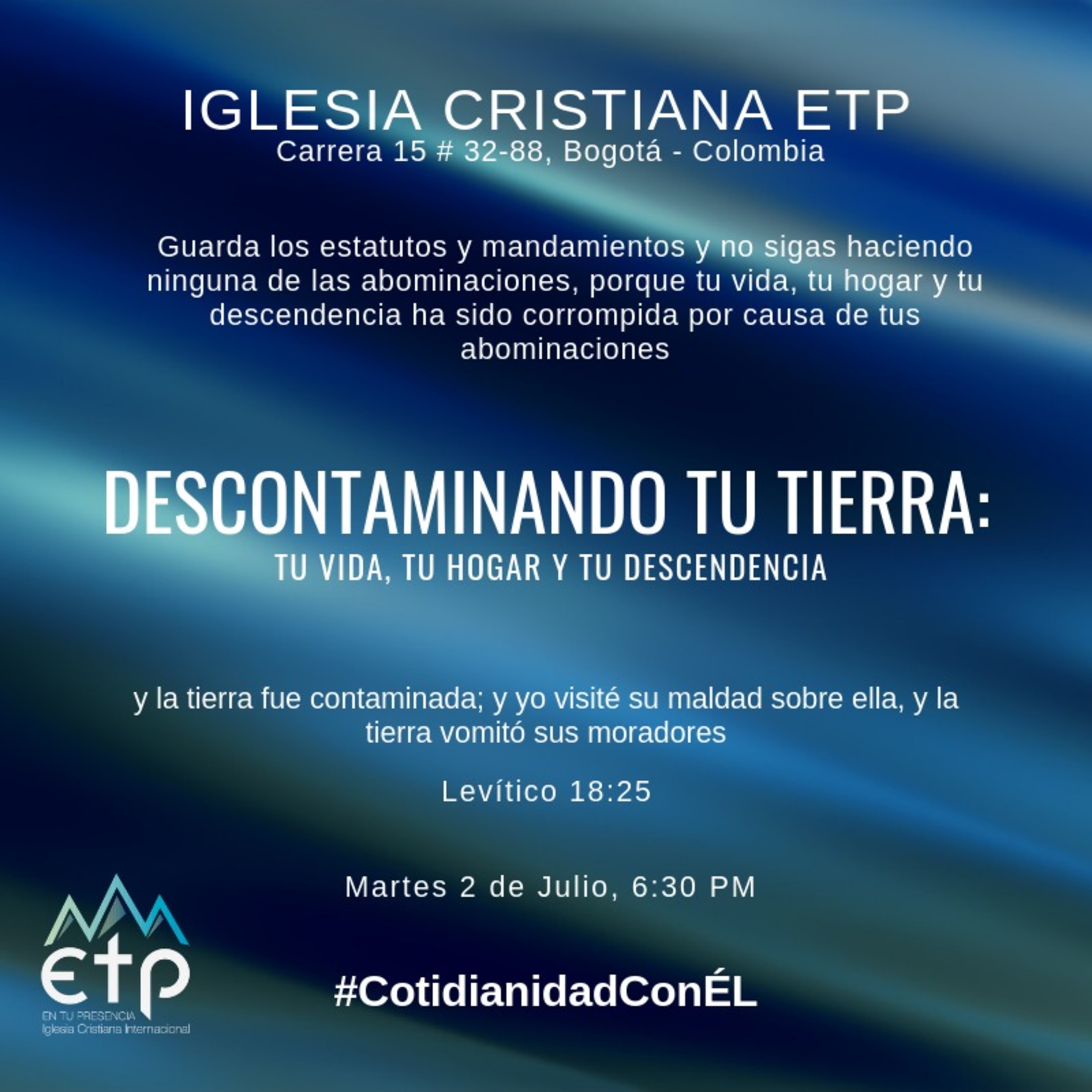 Charlas Pastor Luis Salas, Iglesia ETP