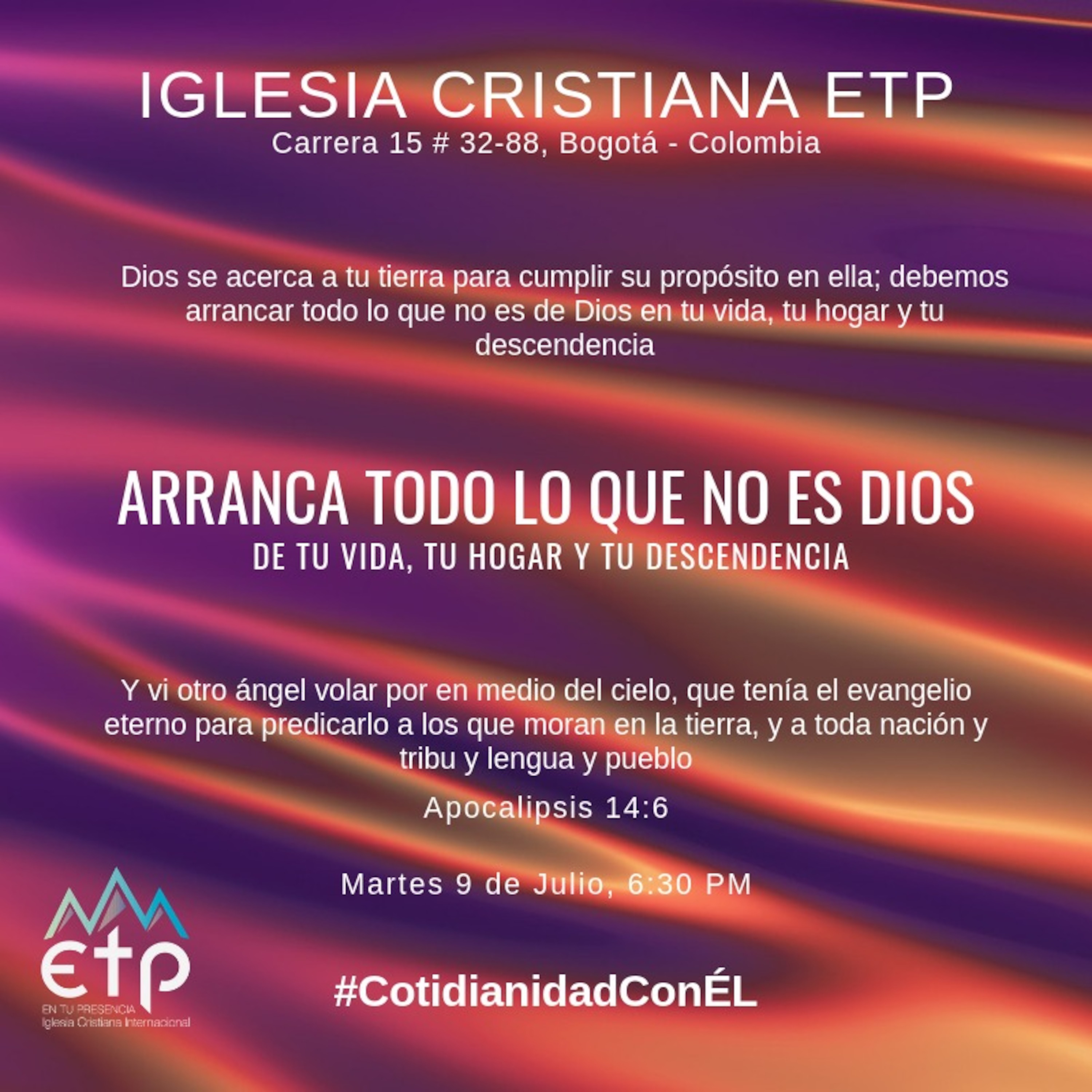 Charlas Pastor Luis Salas, Iglesia ETP