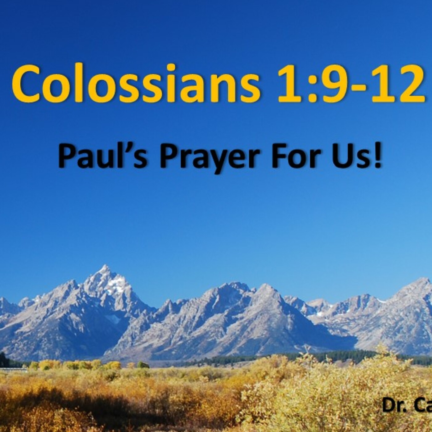 January 5 - Paul's Prayer For Us