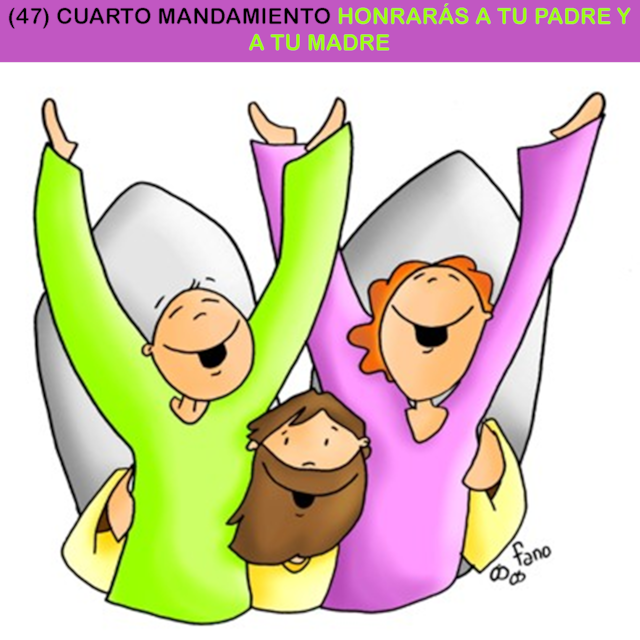 47) CUARTO MANDAMIENTO HONRARÁS A TU PADRE Y A TU MADRE 47) CUARTO MANDAMIENTO HONRARÁS A TU PADRE Y A TU MADRE