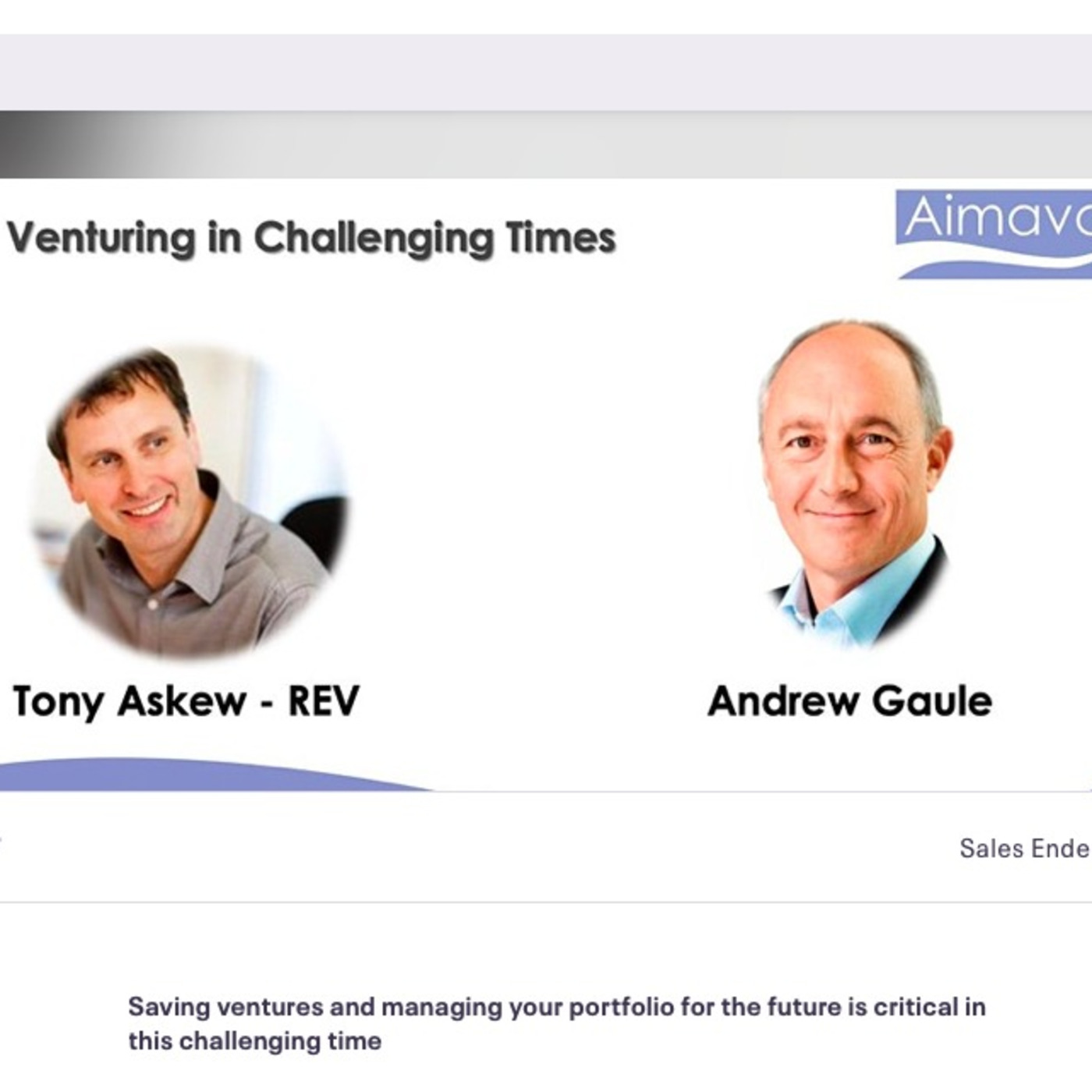Tony Askew, REV Managing Partner - Part 2