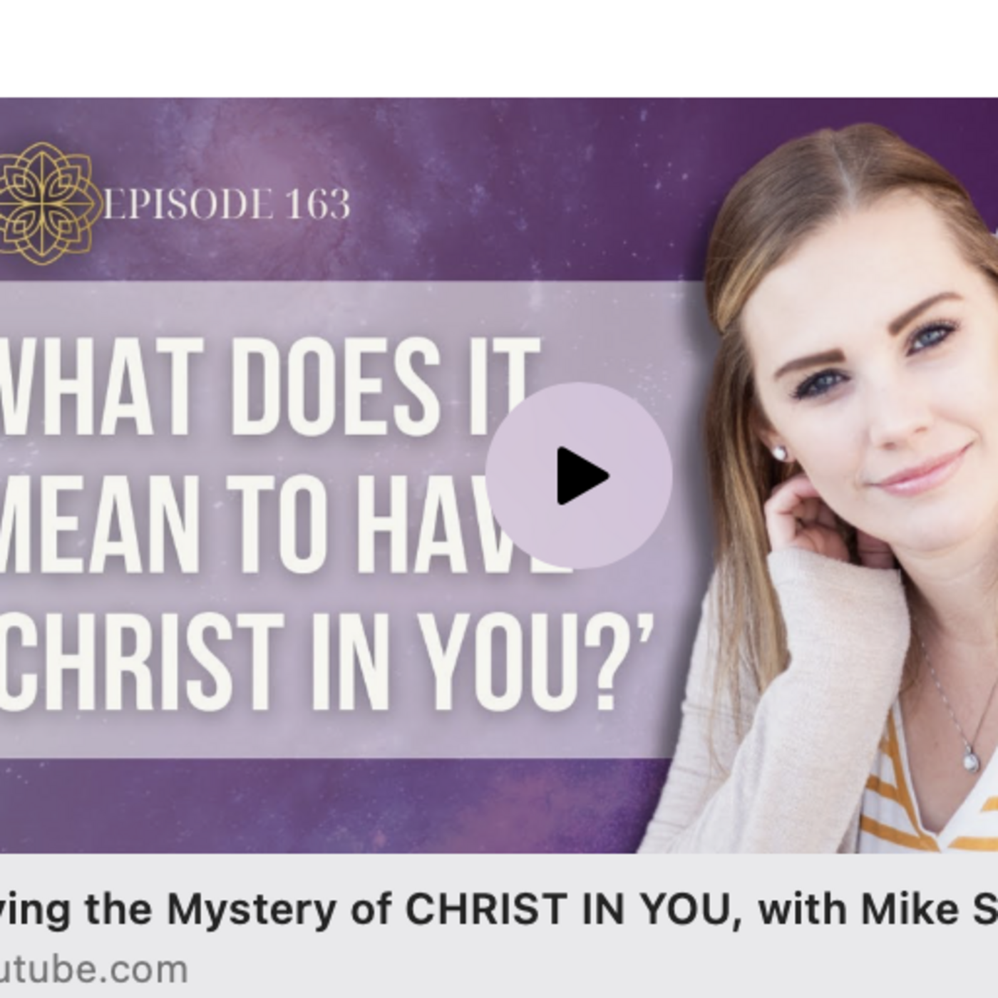 Episode 19: Christ in You Interview with Meghan Farner