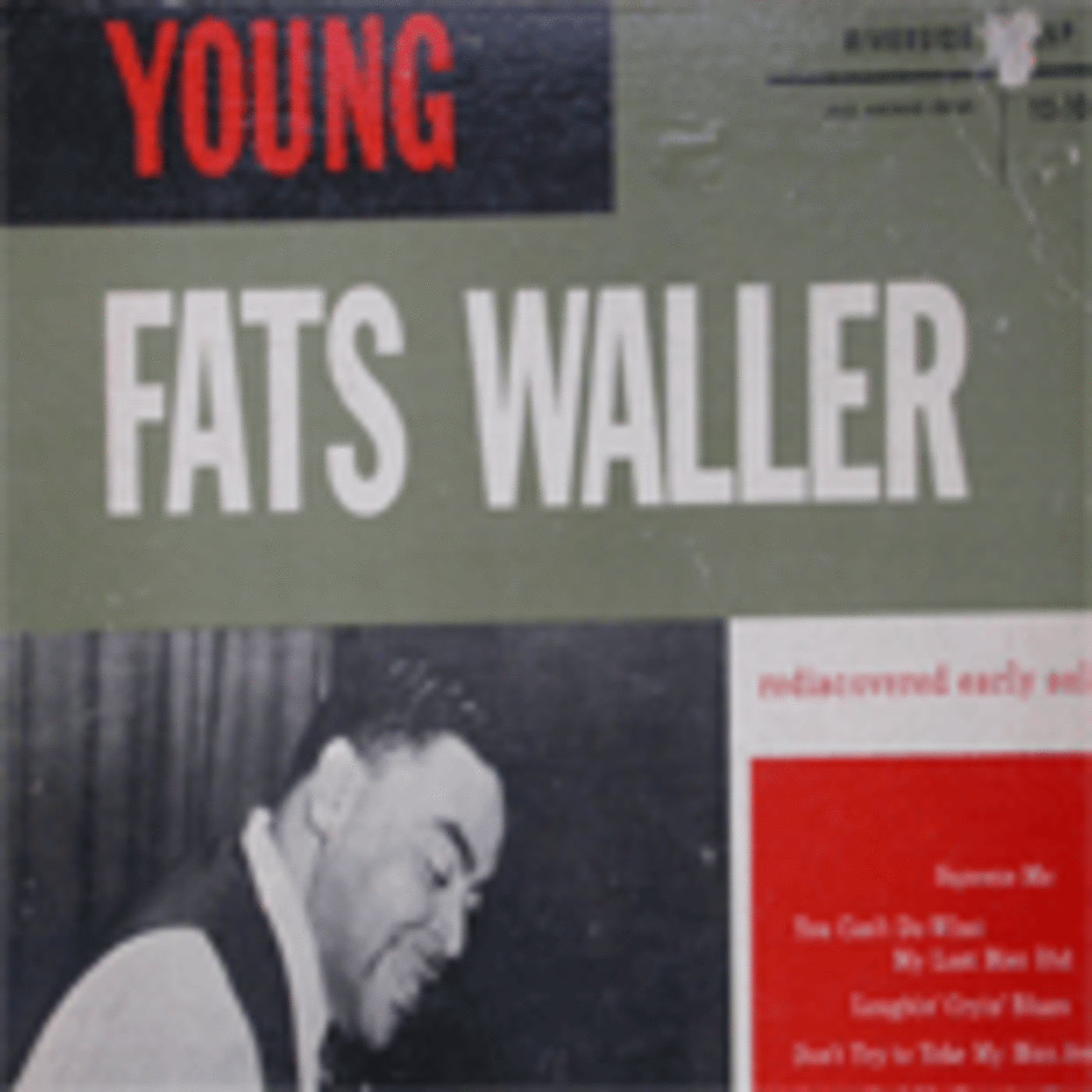 Early jazz piano solos from Fats Waller