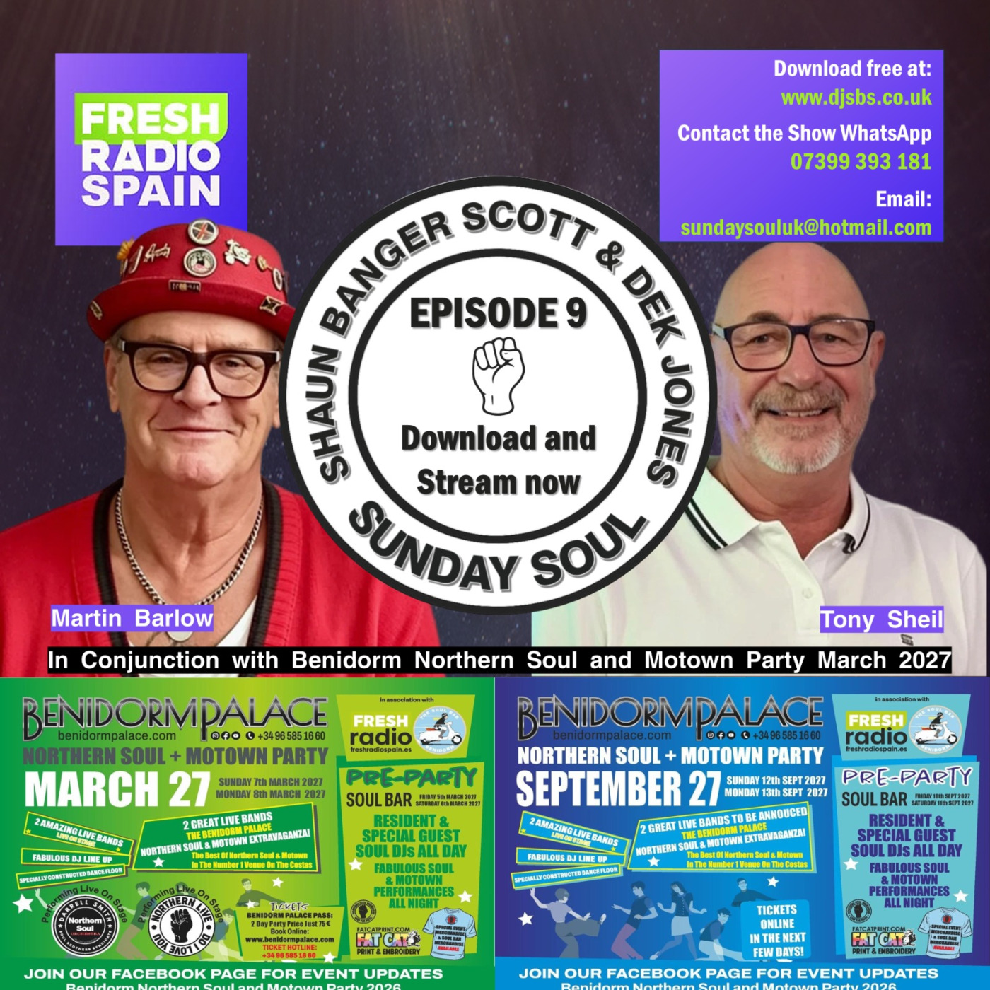 Episode 53: SBS & Dek Jones Sunday Soul Ep9 Martin Barlow & Tony Sheil