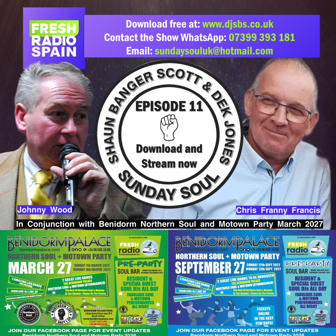 Episode 62: SBS & Dek Jones Sunday Soul Ep 11 Johnny Wood.