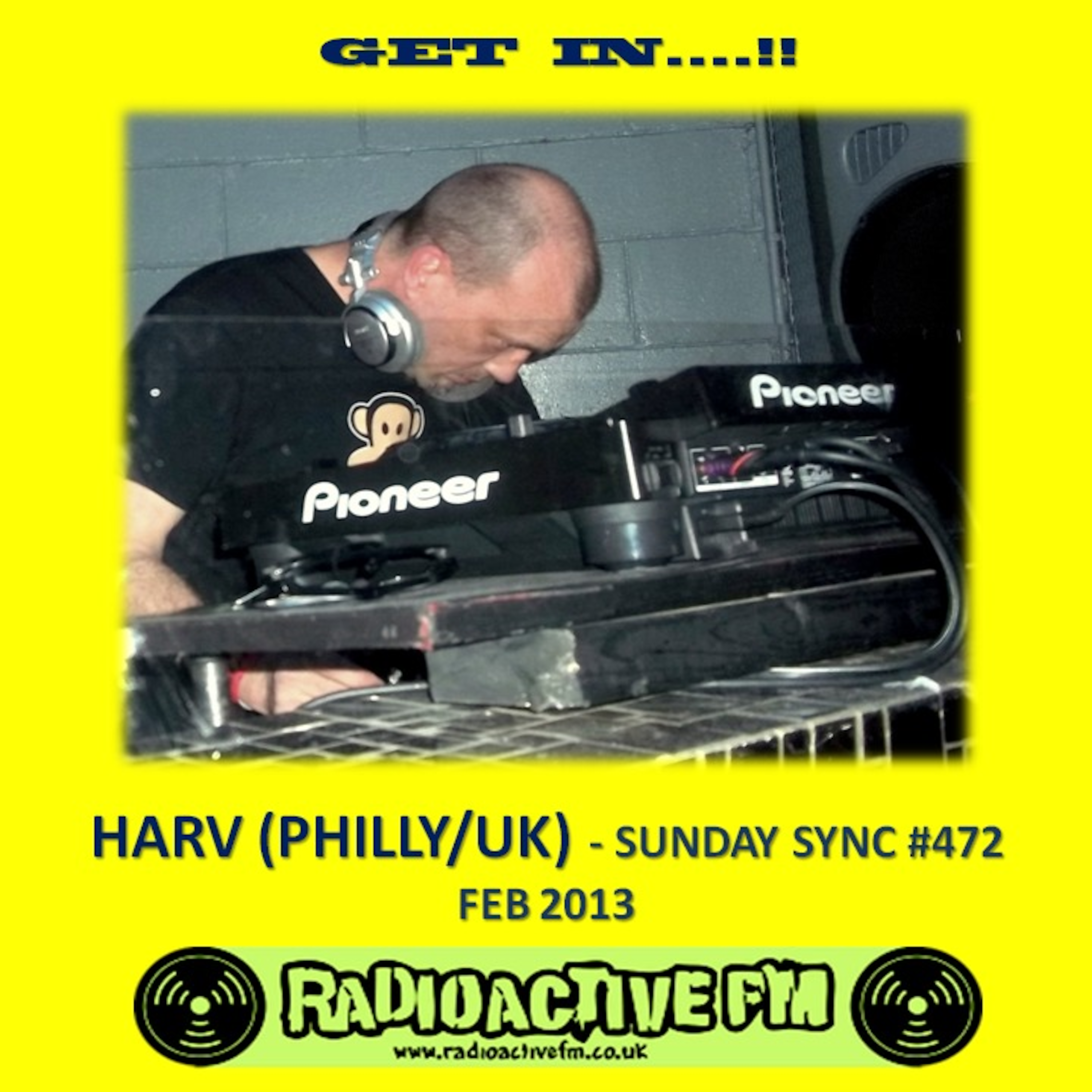 DJ HARV - SUNDAY SYNC SHOW #472 - 24 FEB 2013 - RADIOACTIVE FM episode artwork