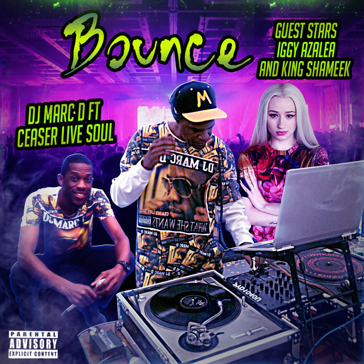 @Djmarcd Ft @Ceaserlivesoul - Bounce #InTheMix And Iggy Azalea and King Shameek