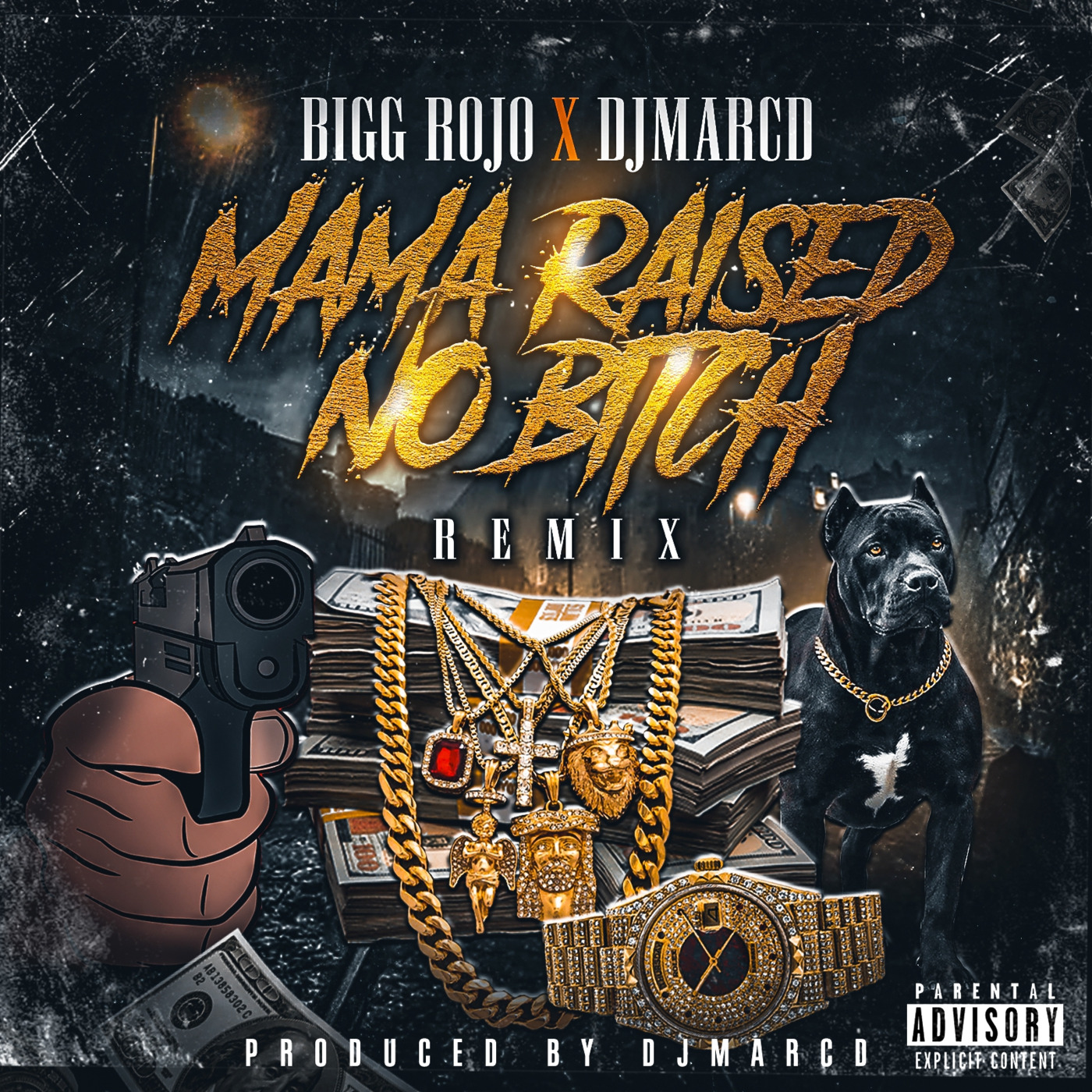 MAMA RAISED NO BITCH - BIGG ROJO X DJMARCD #REMIX #CLUBREMIX #WORLDWIDE @HEADZSTASHRECO1 #STREAM #DOWNLOAD #TRAP #RAP