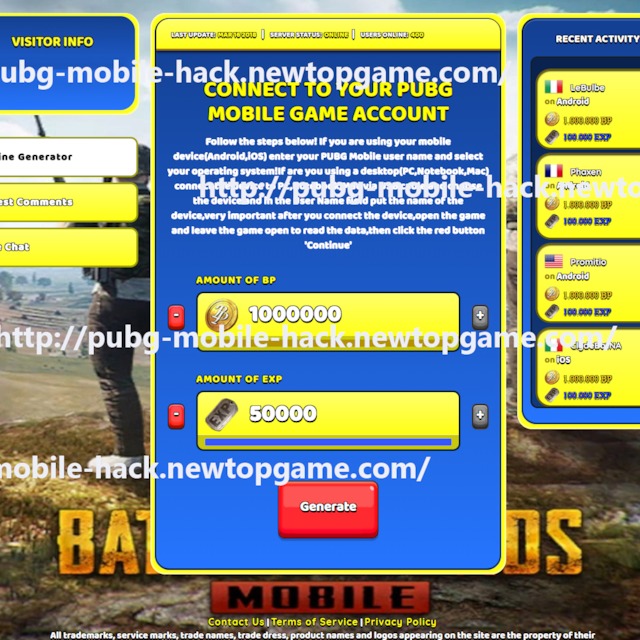 Pubg Mobile Hack Cheat Bp Exp Generator No Survey 2018 - 