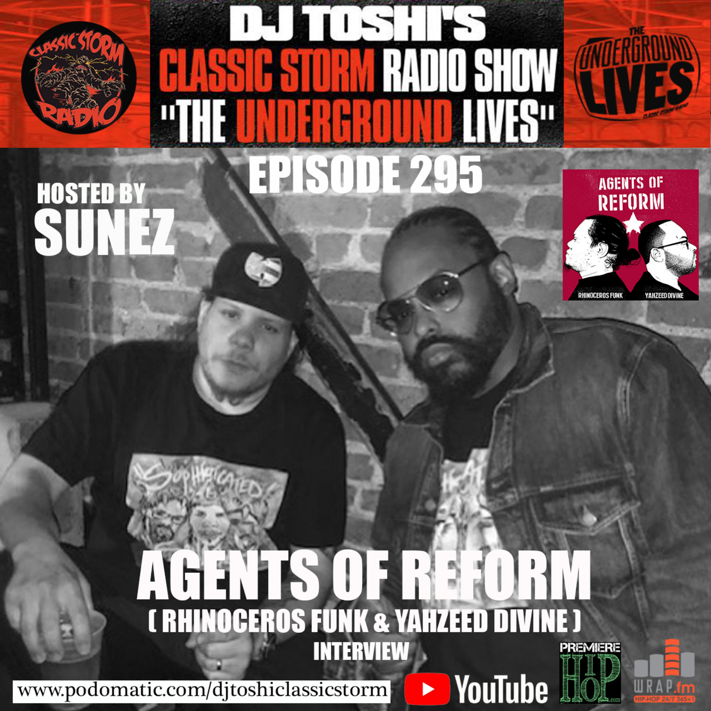 Episode 145: CLASSIC STORM RADIO EPISODE 295 - O THE GREAT / AGENTS OF REFORM INTERVIEW episode artwork