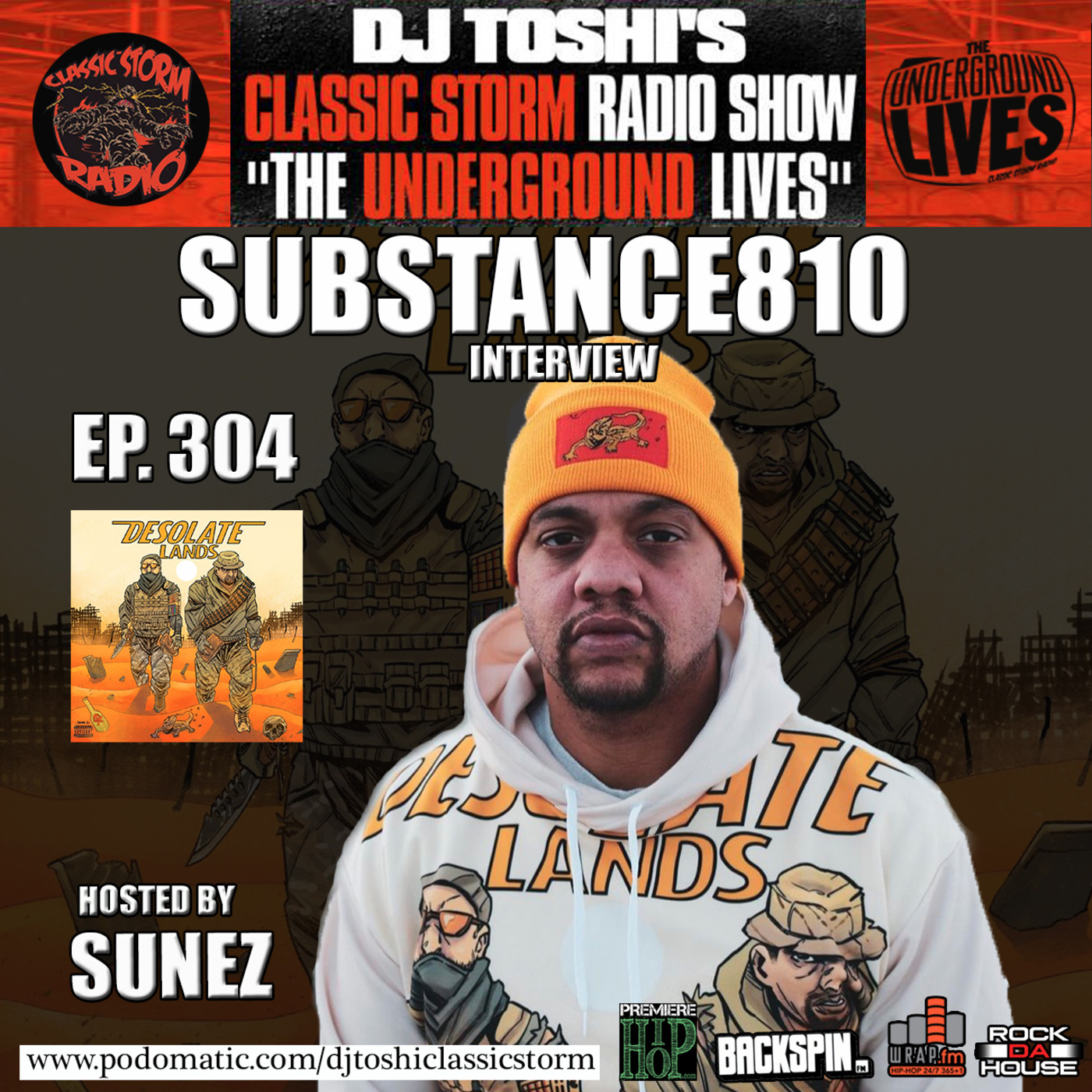 Episode 304: CLASSIC STORM RADIO EPISODE 304 - GUEST INTERVIEW, SUBSTANCE810 episode artwork
