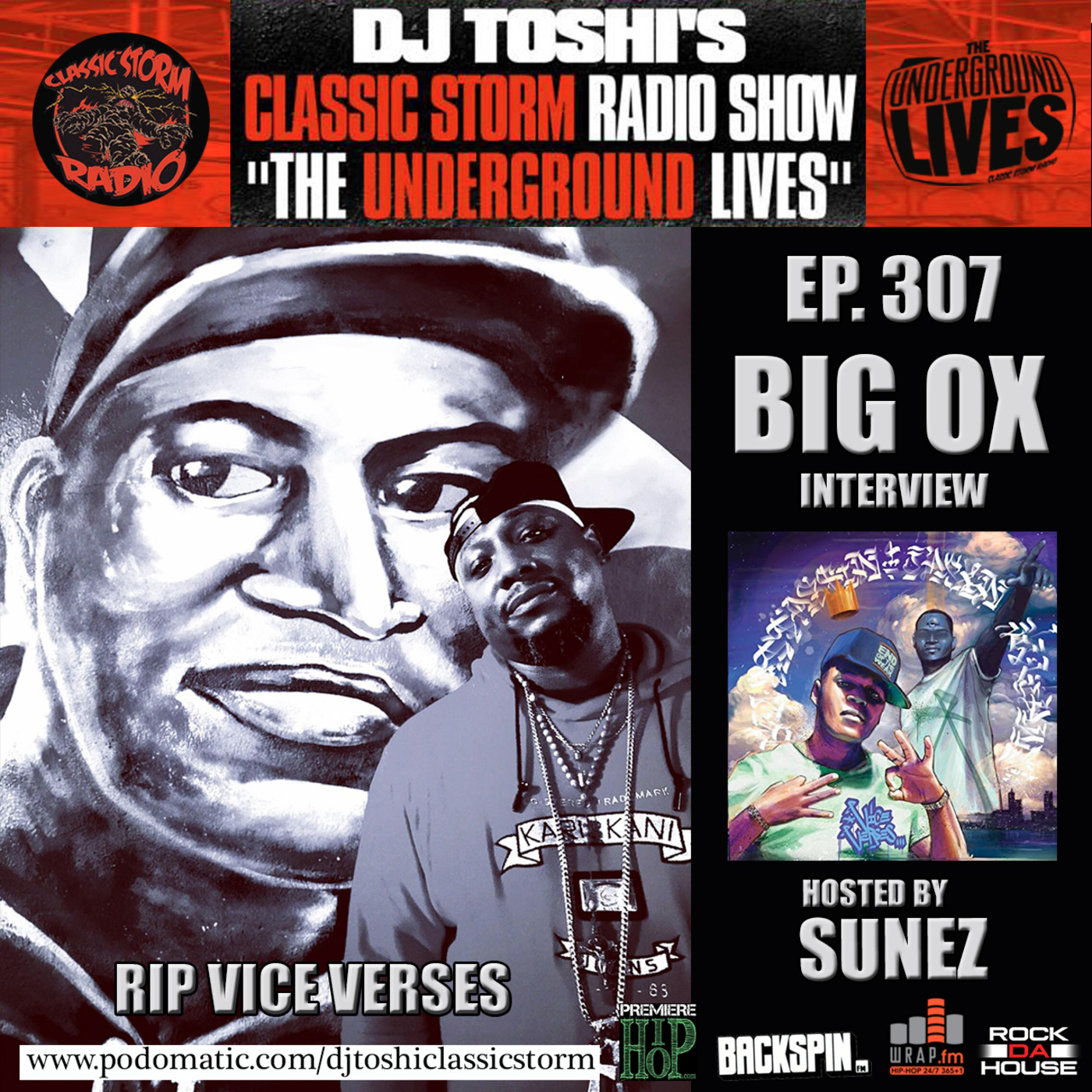 Episode 307: CLASSIC STORM RADIO EPISODE 307 - GUEST, BIG OX #RIPVICEVERSES episode artwork