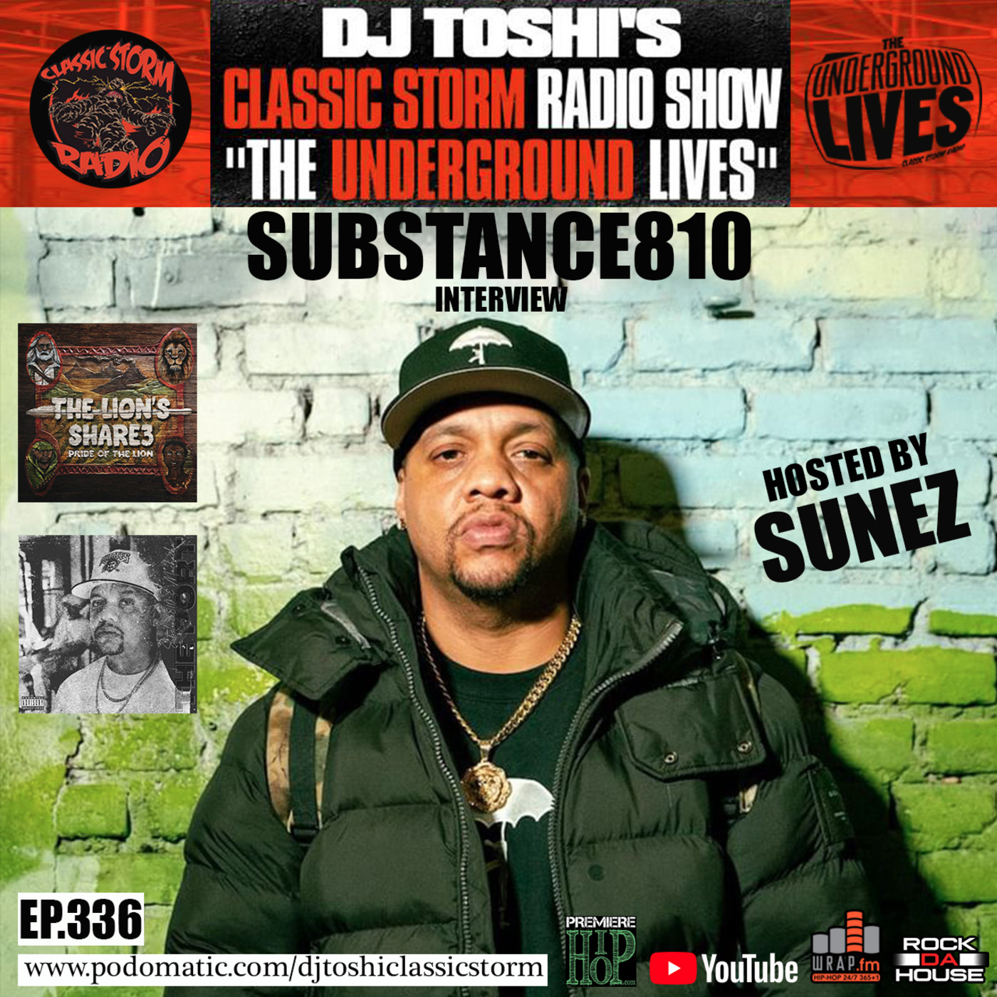 Episode 337: CLASSIC STORM RADIO EPISODE 336 - SUBSTANCE810 INTERVIEW episode artwork