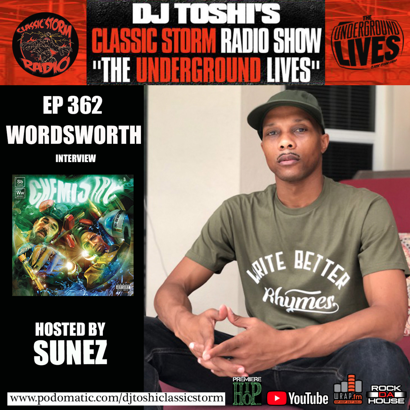 Episode 363: CLASSIC STORM RADIO EPISODE 362 - GUEST, WORDSWORTH episode artwork