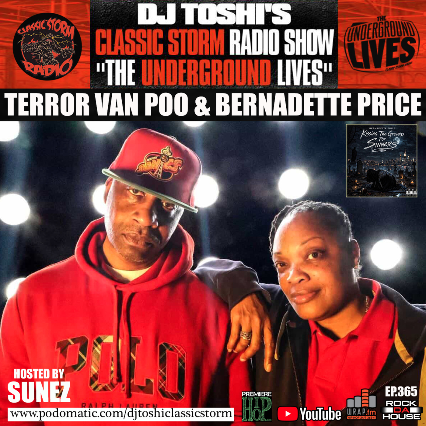 Episode 366: CLASSIC STORM RADIO EPISODE 365 - GUEST, BERNADETTE PRICE & TERROR VAN POO episode artwork