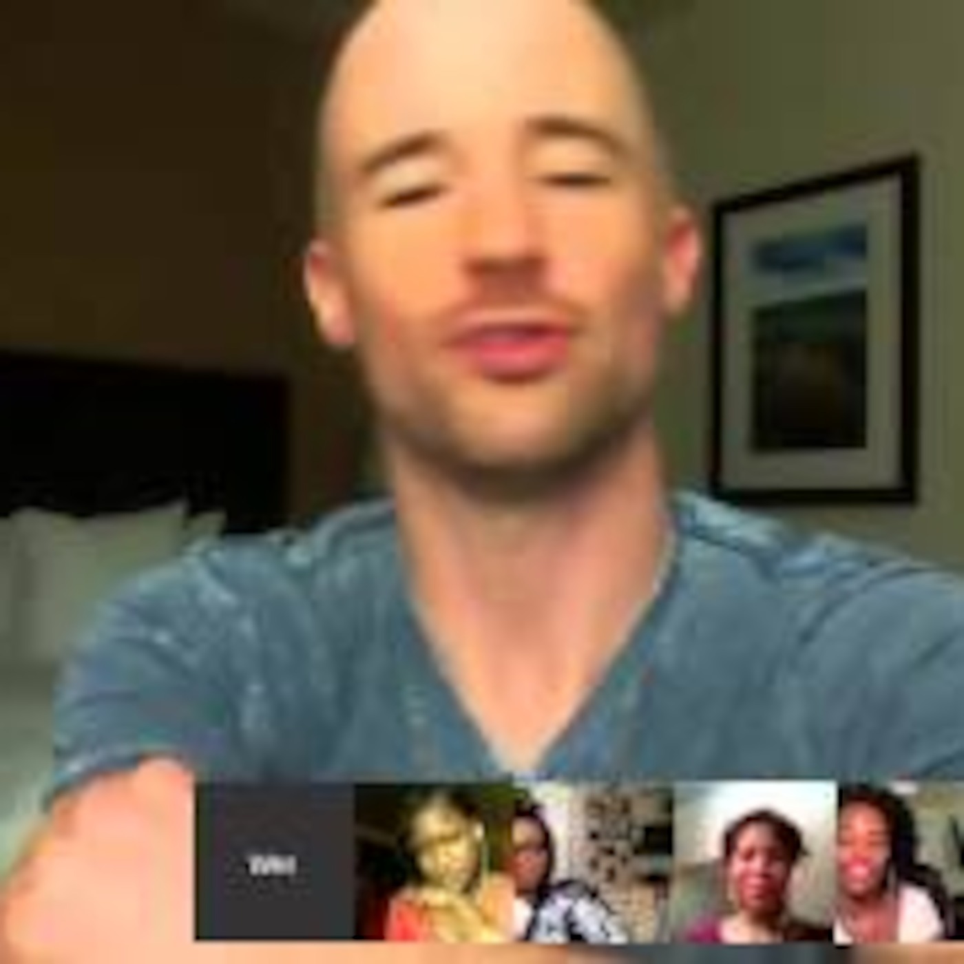 Google Hangout with Wes and the ladies