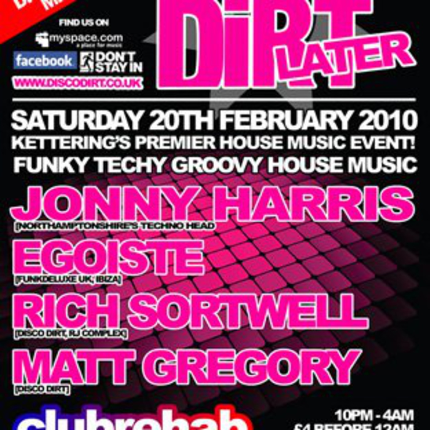 Disco Dirt " Later " Cd / mix Intro