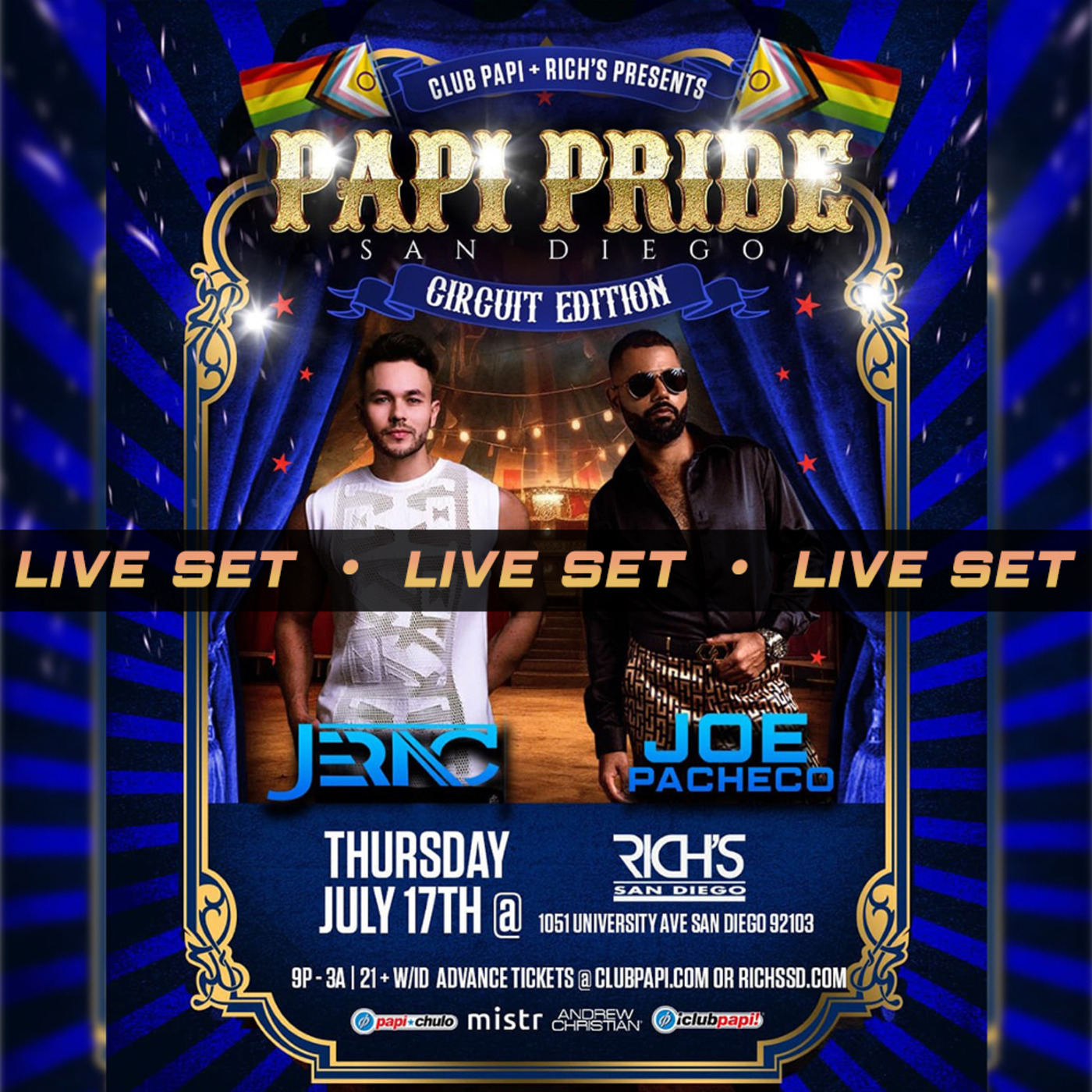 Episode 37: Clubpapi - Joe Pacheco - San Diego Pride Live Set @ Rich's SD 7-17-25