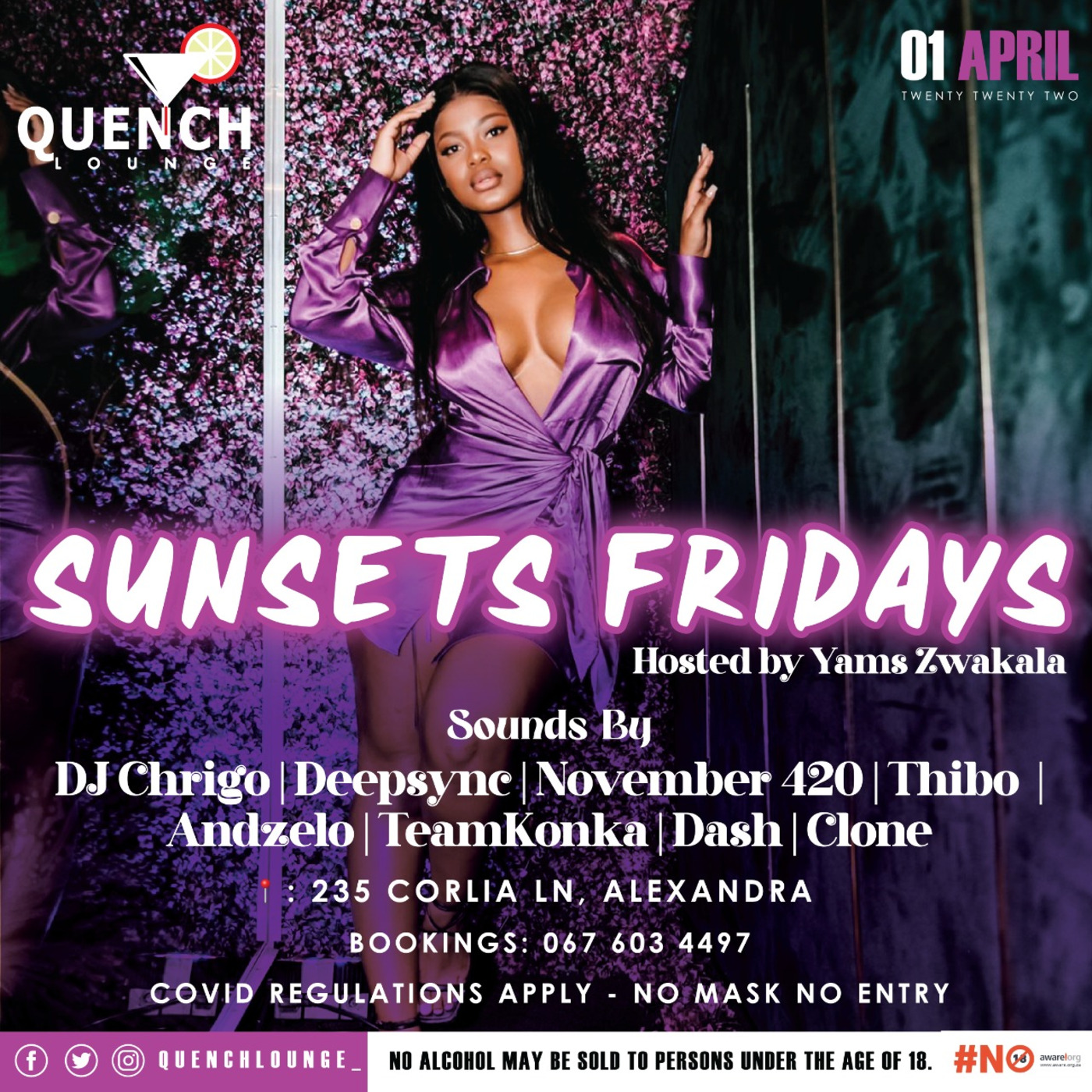 Episode 121: Live Edition - DeepSync @ Quench Lounge - 1st April 2022