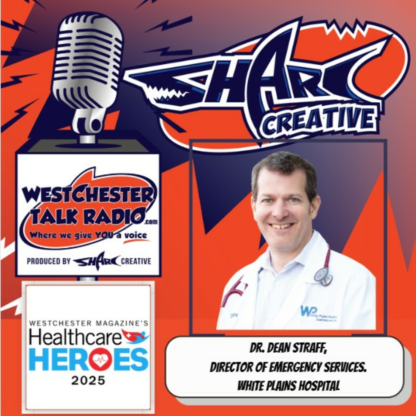 Westchester Magazine's 2025 Healthcare Heroes Luncheon, featuring honoree Dr Dean Straff, Director of Emergency Services at White Plains Hospital
