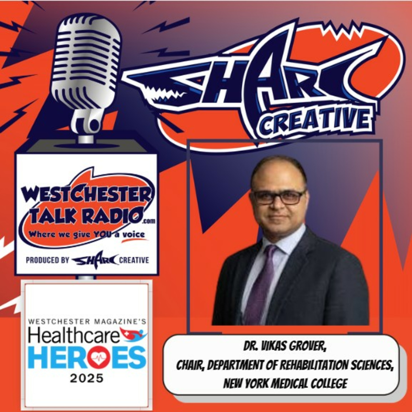 Westchester Magazine's 2025 Healthcare Heroes Luncheon, featuring honoree Dr Vikas Grover, Chair of Rehabilitation Sciences, New York Medical College