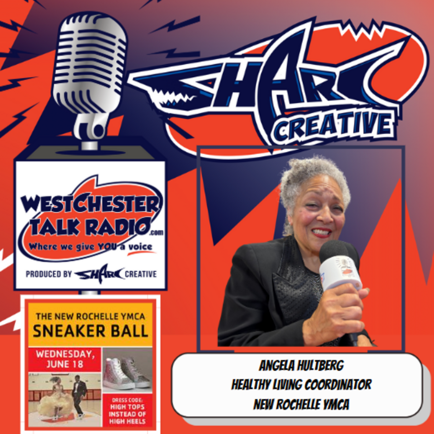 Episode 81: New Rochelle YMCA 2025 Sneaker Ball, with host Bob Marrone and featuring Angela Hultberg, Healthy Living Coordinator, New Rochelle YMCA;